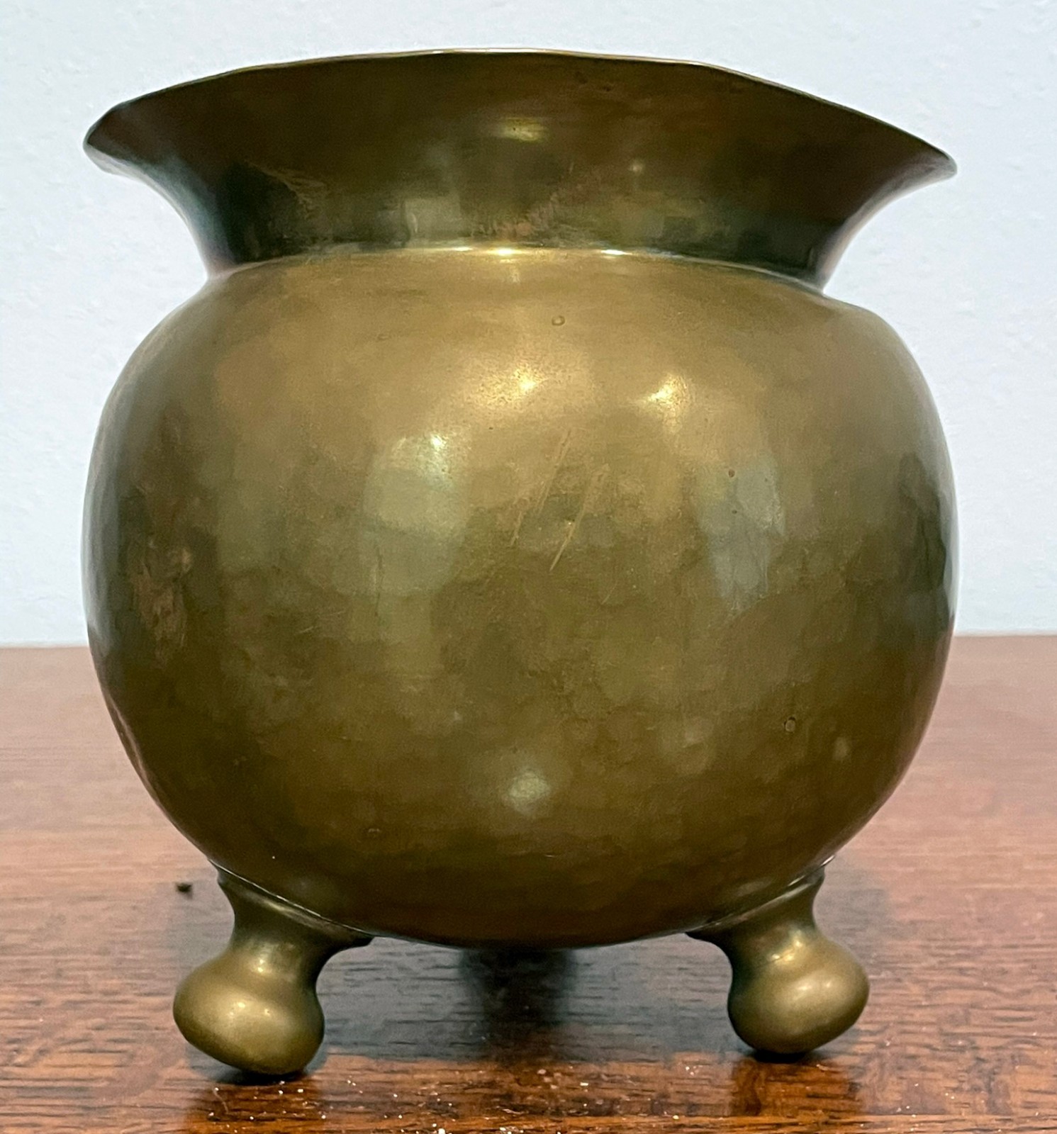 Antique Russian Imperial Brass Footed Bowl Planter Cachepot Moscow Mark Pre-1917 Antique Russian Imperial Brass Footed Bowl Planter Cachepot Moscow Mark Pre-1917