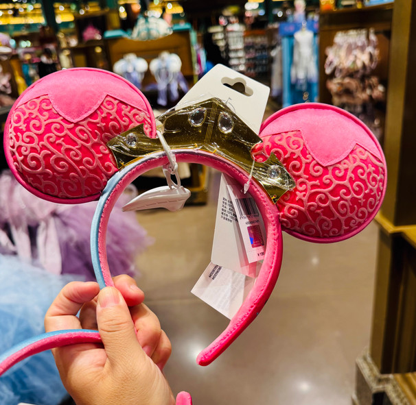 Authentic Shanghai Disney Sleeping Beauty Aurora Blue Pink Minnie Ears Headband Authentic Shanghai Disney Sleeping Beauty Aurora Blue Pink Minnie Ears Headband