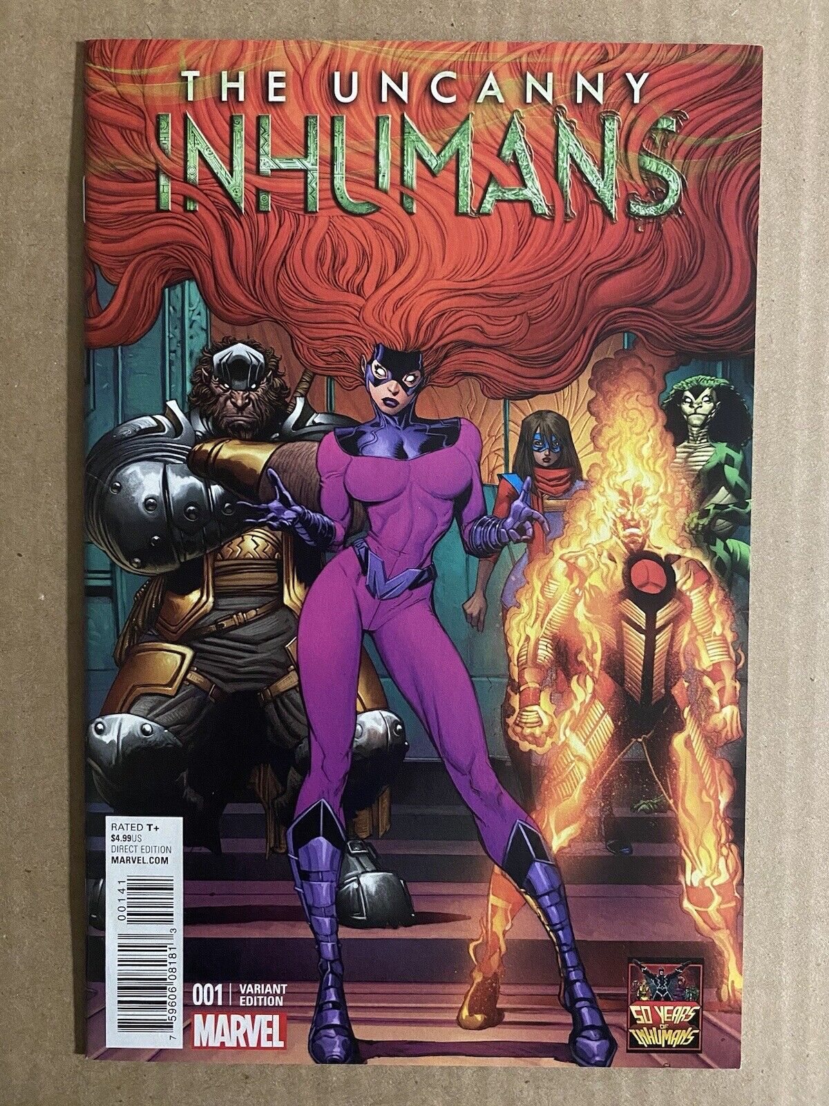 Uncanny Inhumans #1 Medusa Retailer Incentive Variant RI Marvel Comic Book