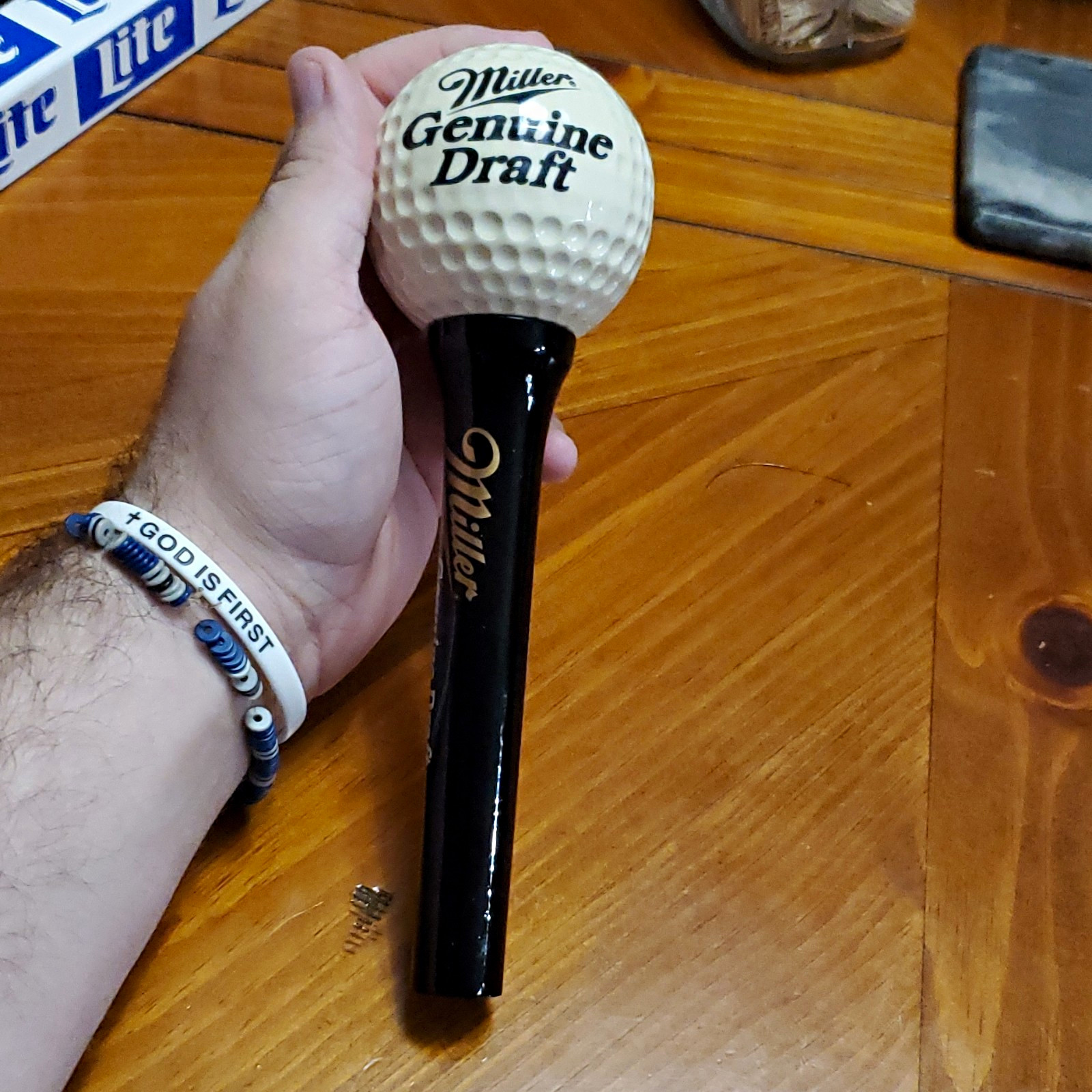 Vintage Nos Miller Genuine Draft Mgd Golf Ball Tee Beer Tap Handle 8.5" Vintage Nos Miller Genuine Draft Mgd Golf Ball Tee Beer Tap Handle 8.5"