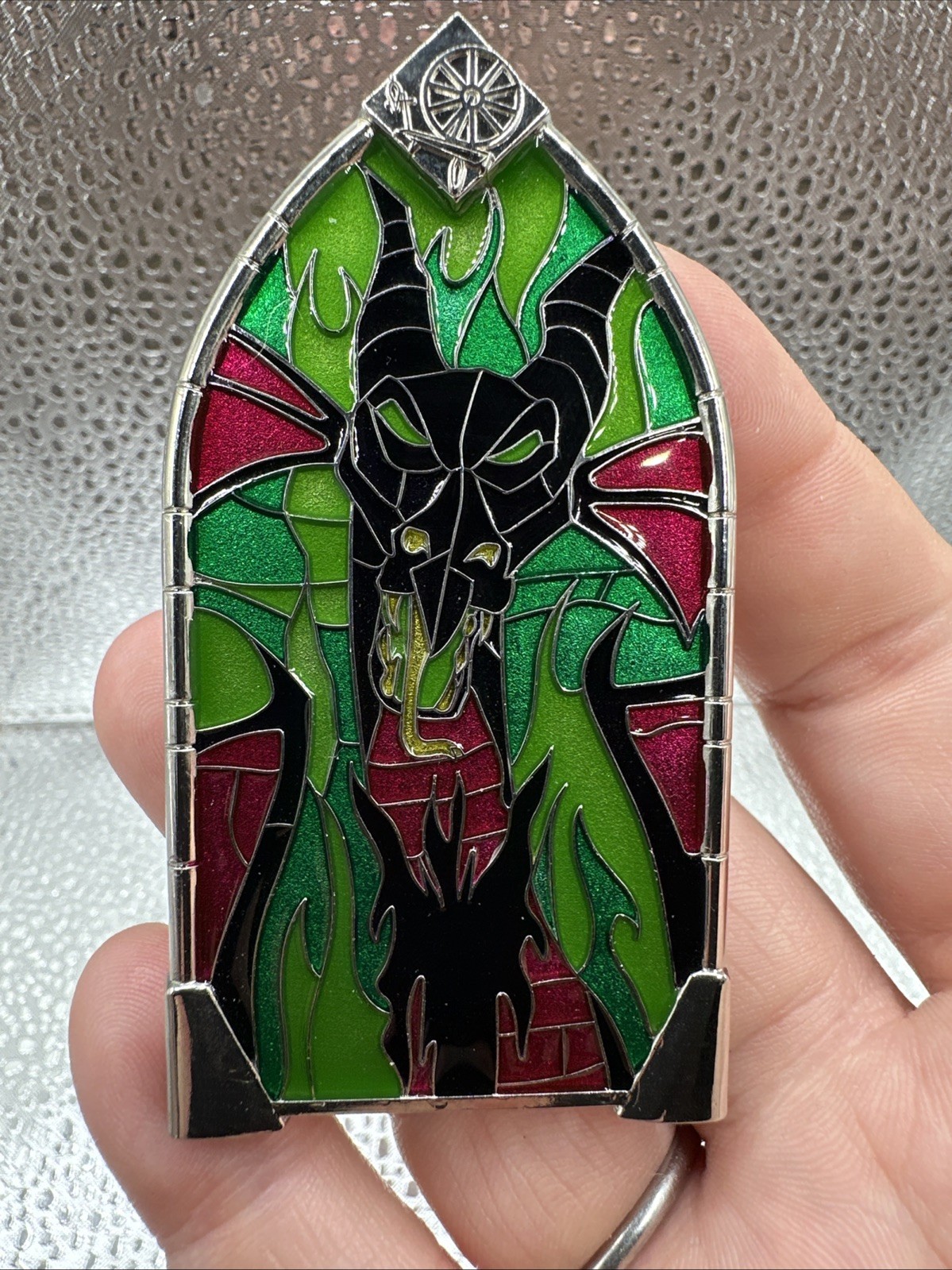 Disney Windows Of Evil Pin. LE 2000. Maleficent. PRE-PRODUCTION Stamp Prototyp Disney Windows Of Evil Pin. LE 2000. Maleficent. PRE-PRODUCTION Stamp Prototyp