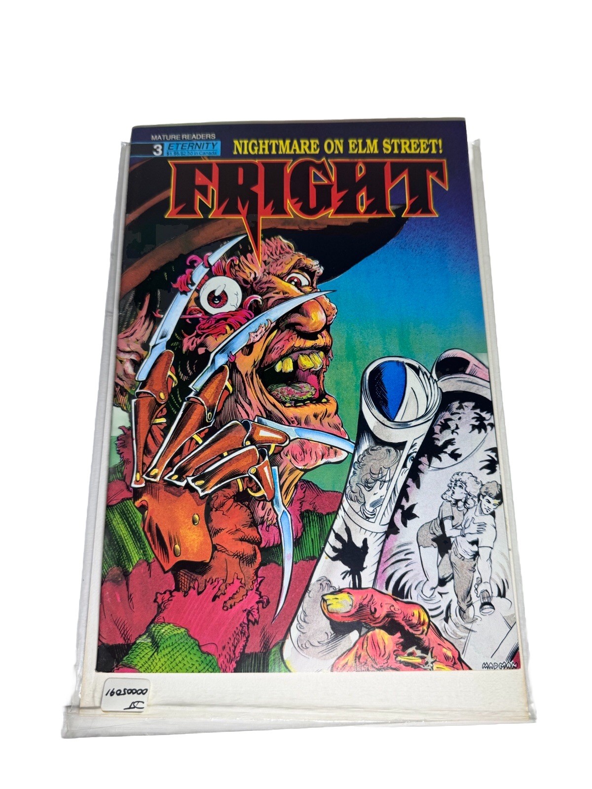 Fright #3 Nightmare On Elm Street 1st Cover Aap. Freddy Krueger (Eternity 1988)