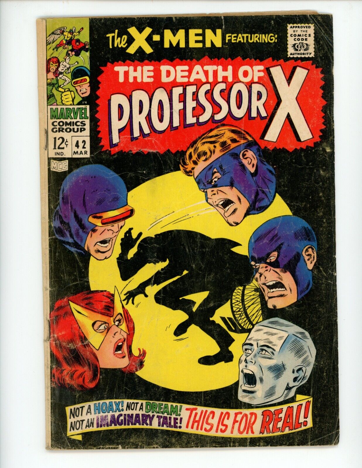 Uncanny X-Men #42 Comic Book 1968 VG Cyclops Ice Man Marvel Comics