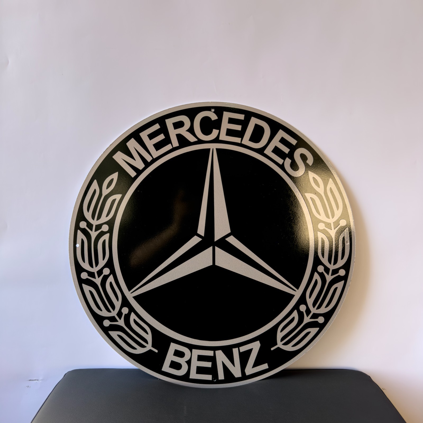Mercedes-Benz Heritage Logo Heavy Metal Sign XL- 50 cm (19.7 inches) Mercedes-Benz Heritage Logo Heavy Metal Sign XL- 50 cm (19.7 inches)