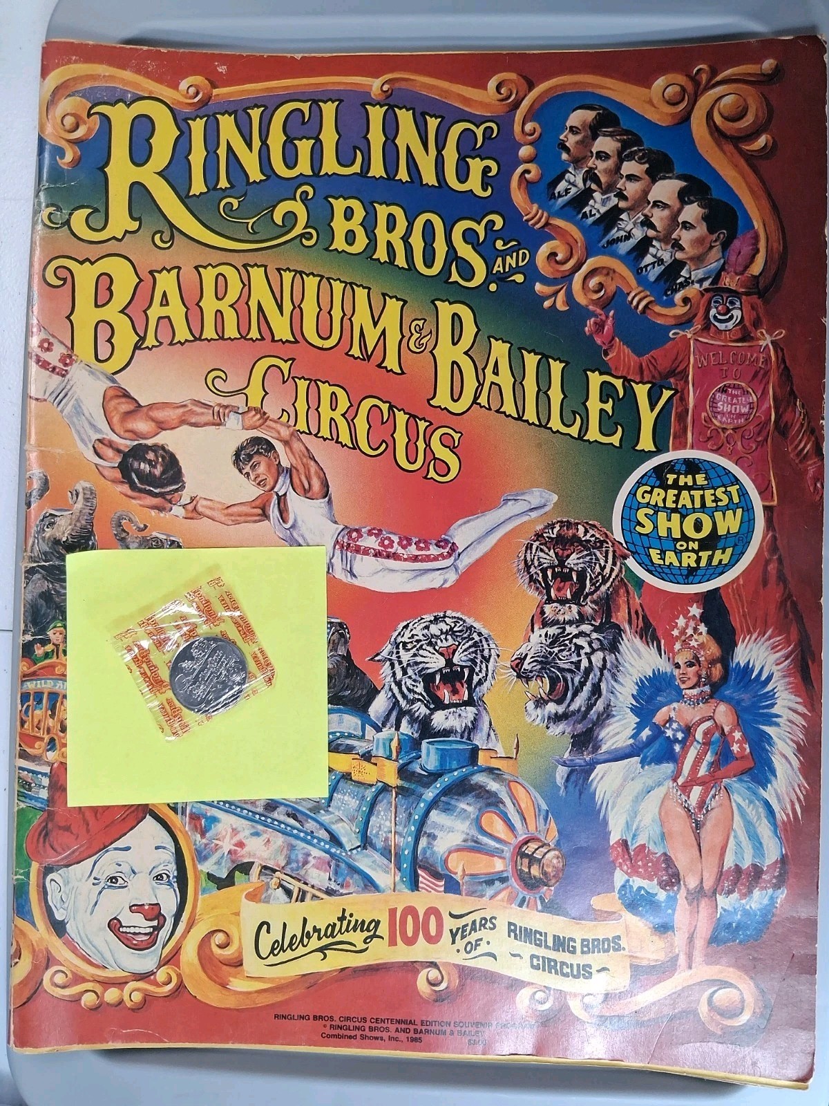 vintage ringling bros. and barnum & bailey circus collectors with Token vintage ringling bros. and barnum & bailey circus collectors with Token