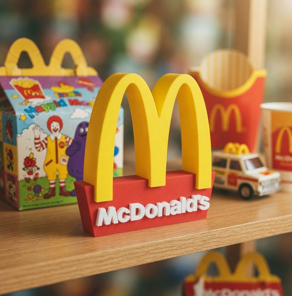 McDonald's Sign Desk Art Shelf McDonald's Sign Desk Art Shelf