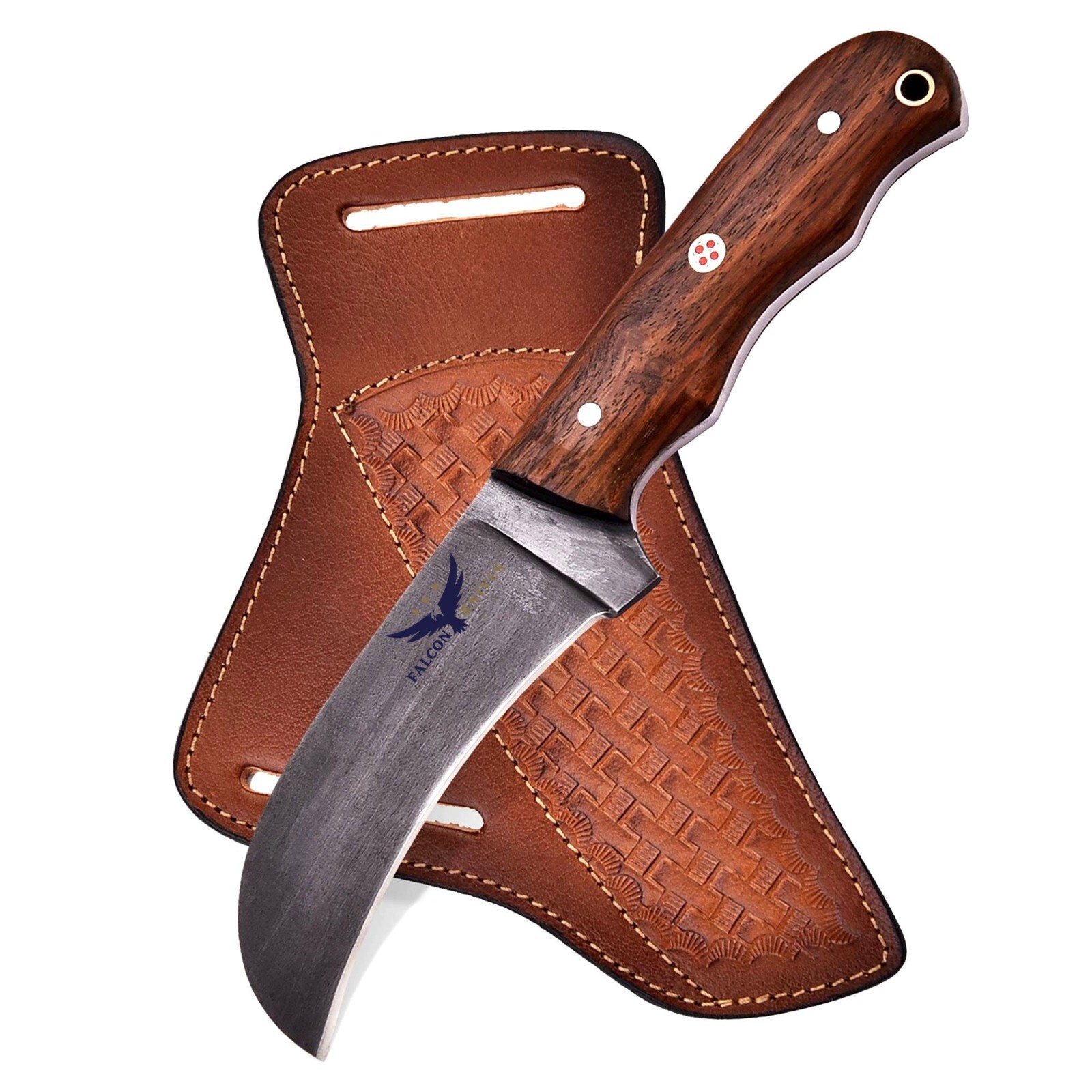 Handmade Lineman's Hawkbill Knife with Sheath, Fixed blade Electrician knife Handmade Lineman's Hawkbill Knife with Sheath, Fixed blade Electrician knife
