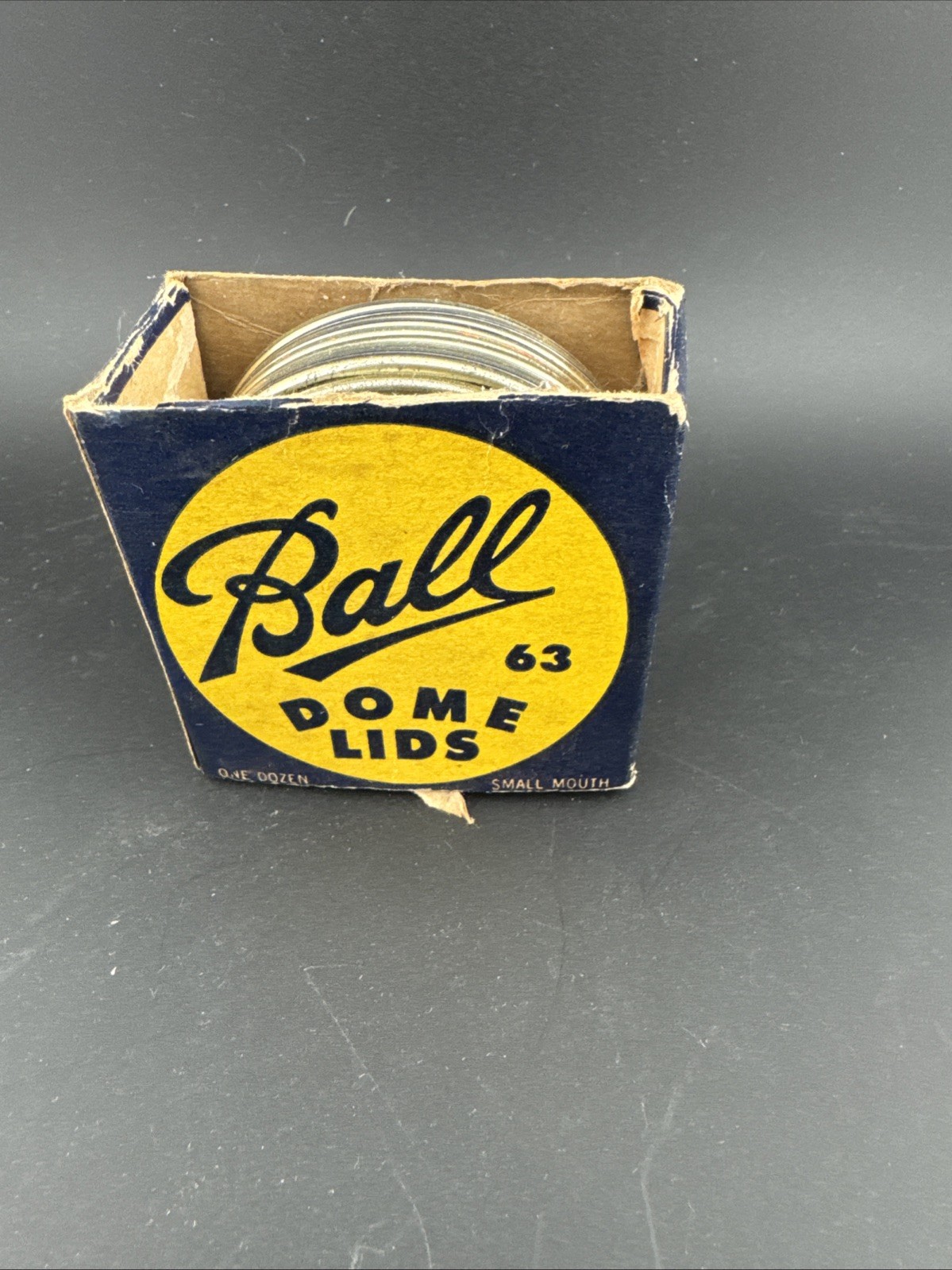 Ball Dome Lids. 63. 11 In Box. Vintage. Made In Muncie IN Ball Dome Lids. 63. 11 In Box. Vintage. Made In Muncie IN