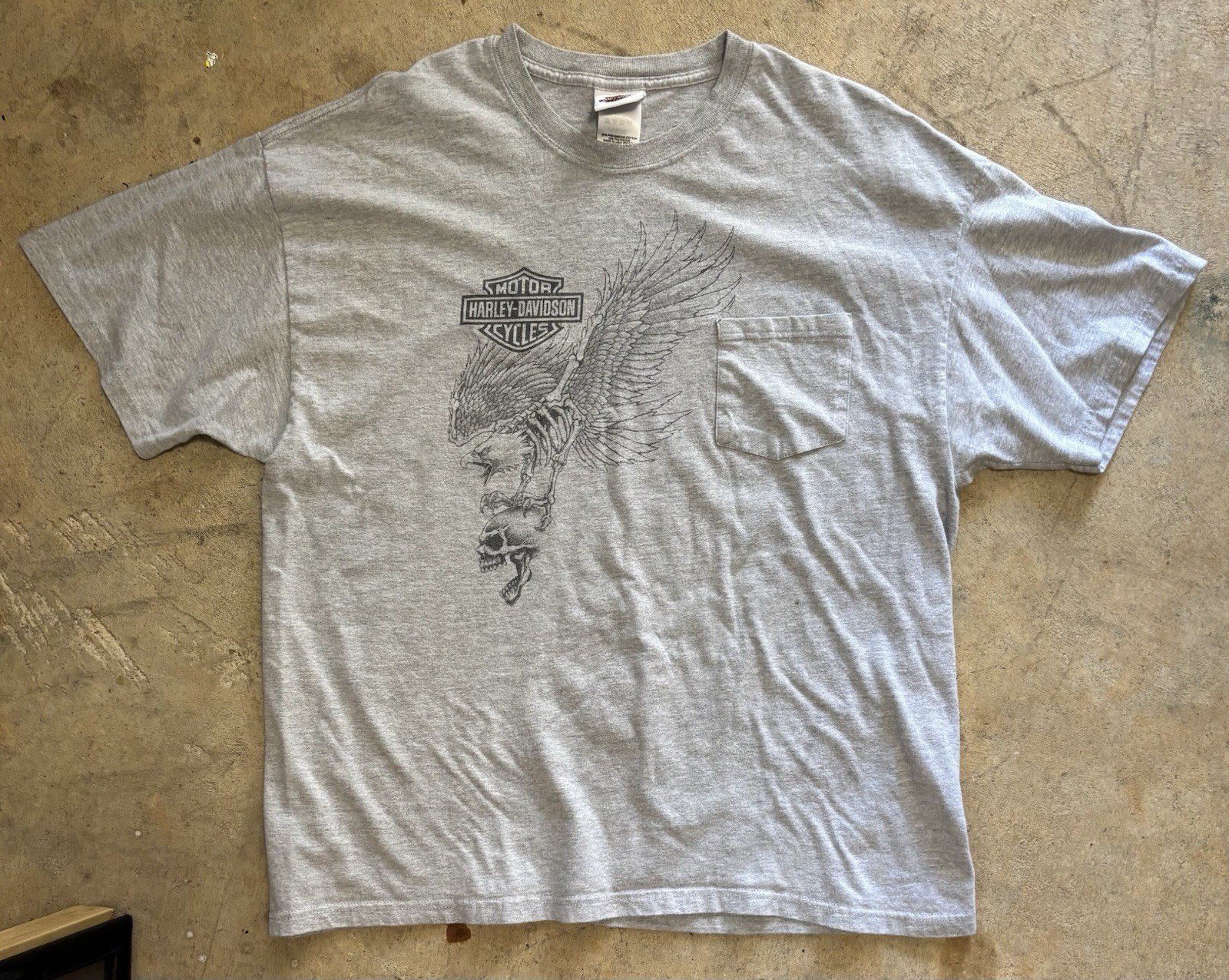 Vintage Harley-Davidson of Maryland Elkridge MD Pocket Tee XL Hanes Beefy-T Vintage Harley-Davidson of Maryland Elkridge MD Pocket Tee XL Hanes Beefy-T