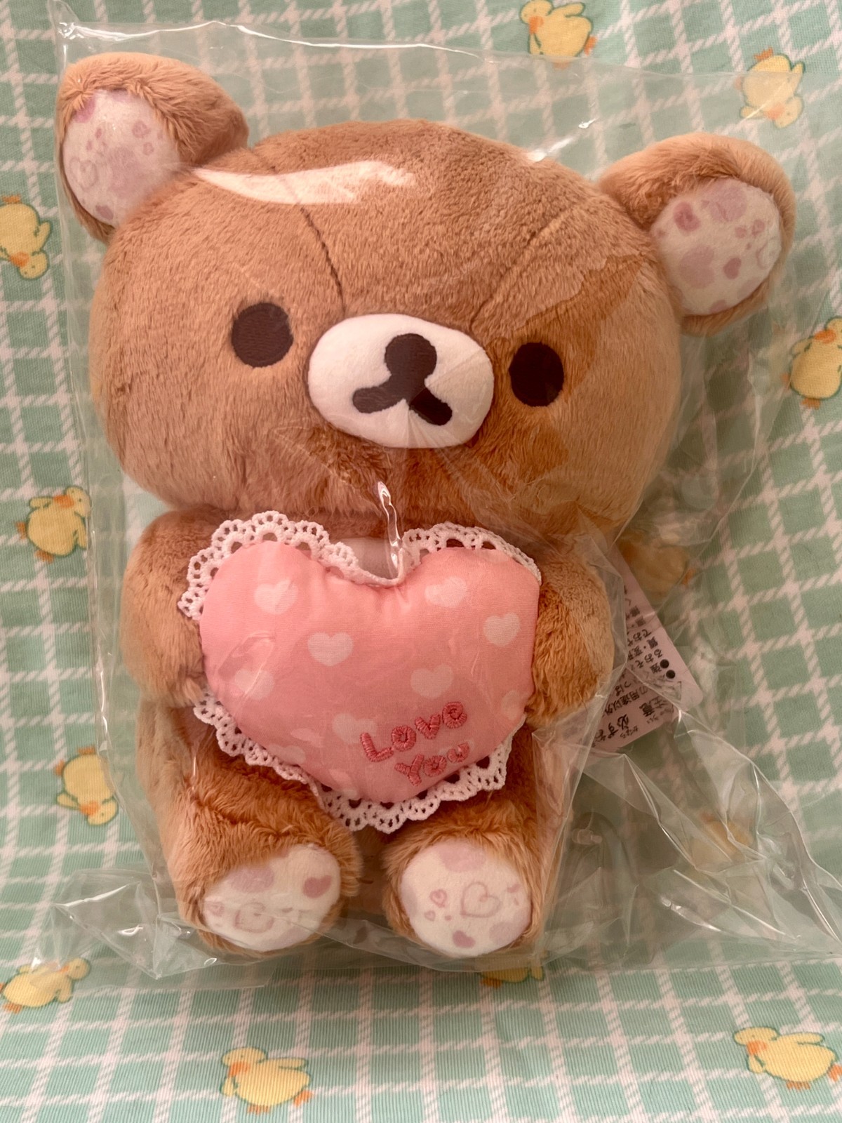 San-X Rilakkuma Universe Heart Plush Japan Heart Ears and Feet San-X Rilakkuma Universe Heart Plush Japan Heart Ears and Feet