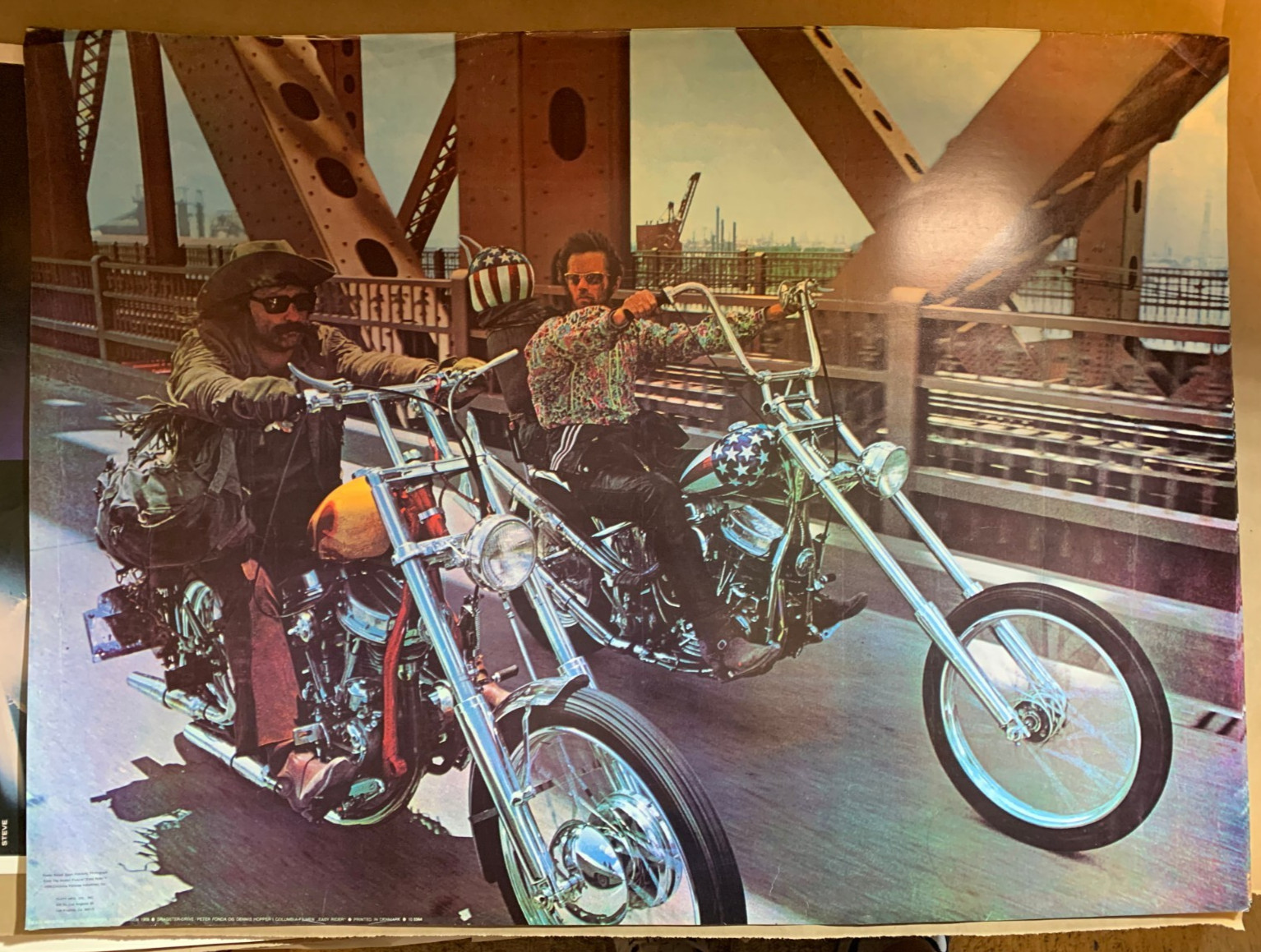 EASY RIDER VINTAGE 1970's MOTORCYCLE CHOPPER POSTER P Fonda Dennis Hopper -READ EASY RIDER VINTAGE 1970's MOTORCYCLE CHOPPER POSTER P Fonda Dennis Hopper -READ