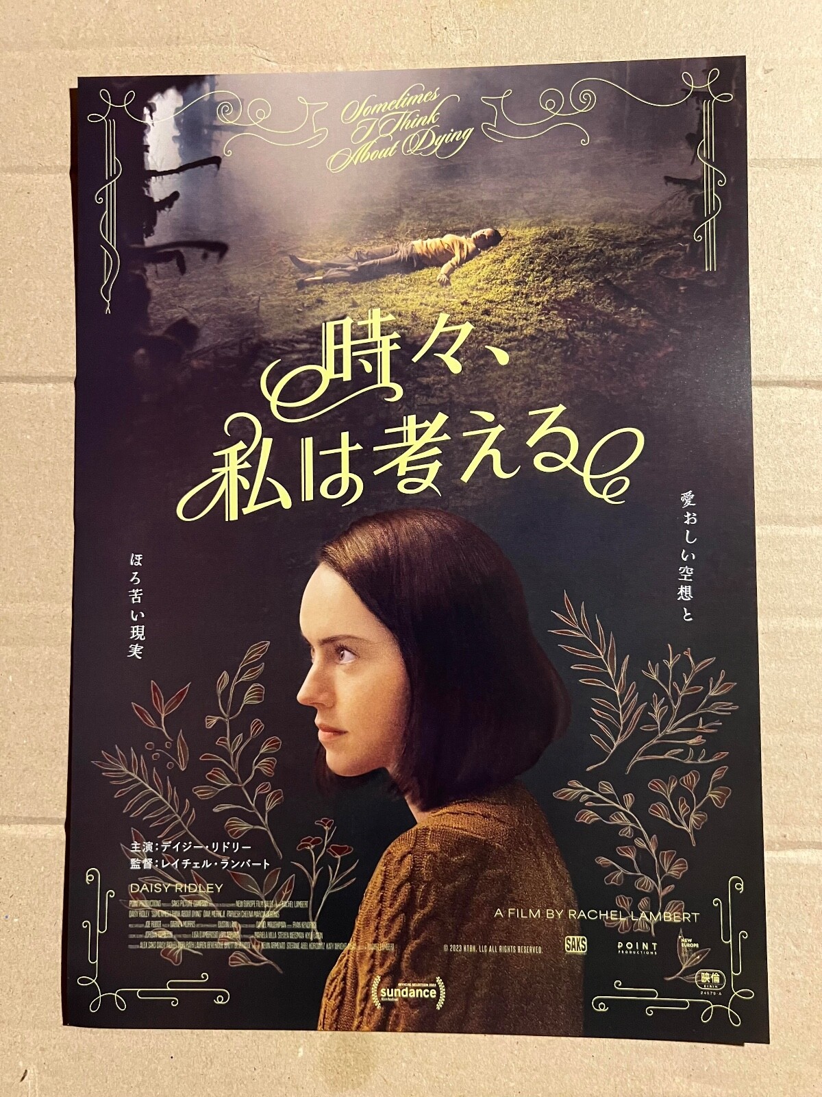 Sometimes I Think About Dying- Movie Poster (Flyer)- B5 size- from Japan Sometimes I Think About Dying- Movie Poster (Flyer)- B5 size- from Japan