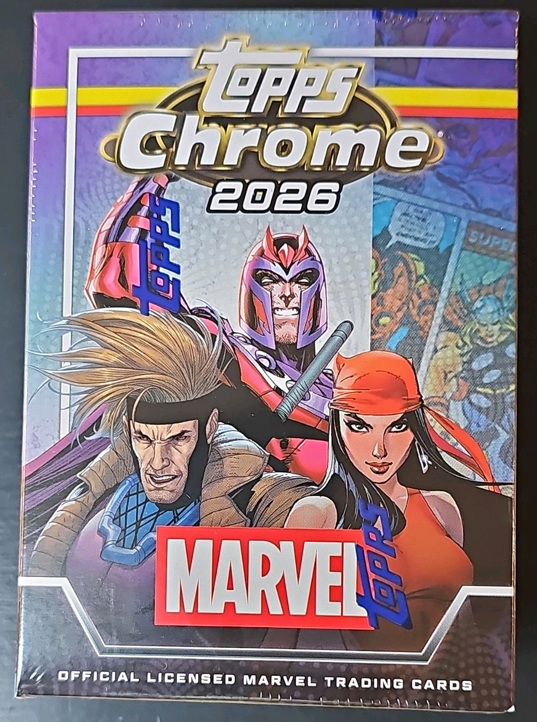 Topps Chrome 2026 Marvel Trading Card Value Box 32 Cards Topps Chrome 2026 Marvel Trading Card Value Box 32 Cards