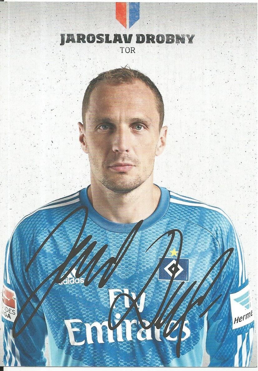 Jaroslav Drobny - Hamburger SV - HSV - 2014/2015 - Autograph Card - Print Jaroslav Drobny - Hamburger SV - HSV - 2014/2015 - Autograph Card - Print