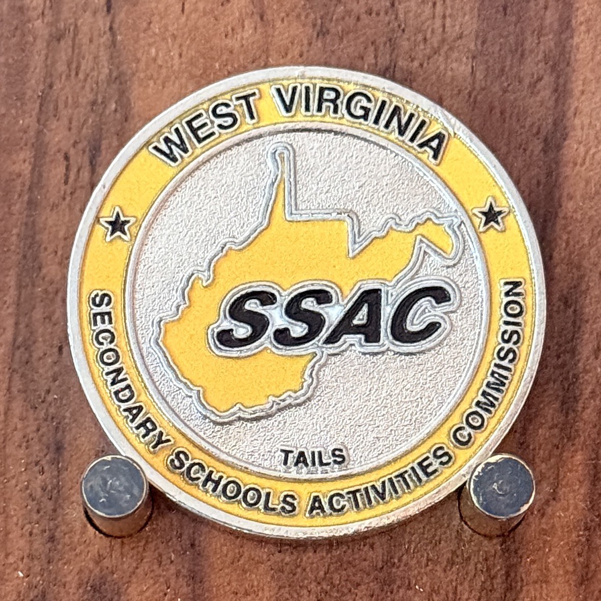 West Virginia SSAC Mason Dixon Football Officials Challenge Coin W#20 West Virginia SSAC Mason Dixon Football Officials Challenge Coin W#20