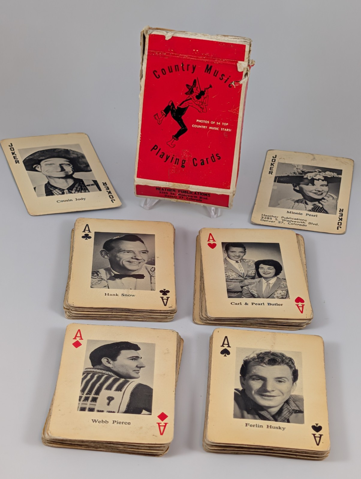 Vintage 1960s Country Music Playing Cards Complete 54 Deck Heather Publications Vintage 1960s Country Music Playing Cards Complete 54 Deck Heather Publications