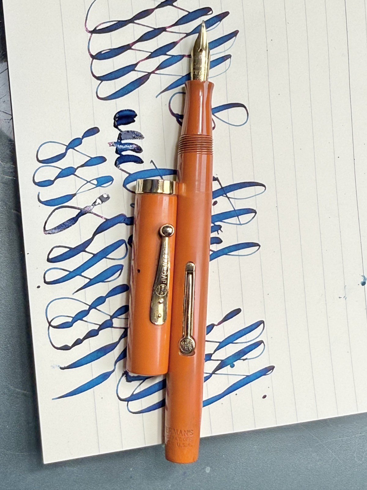 XF Waterman 52 14K Gold Long Tined VERY SOFT Wet Noodle nib (video) XF Waterman 52 14K Gold Long Tined VERY SOFT Wet Noodle nib (video)