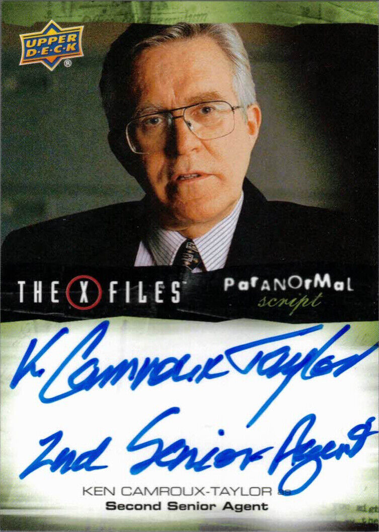 X-Files UFOs & Aliens Ken Camroux-Taylor Inscription Auto Autograph 