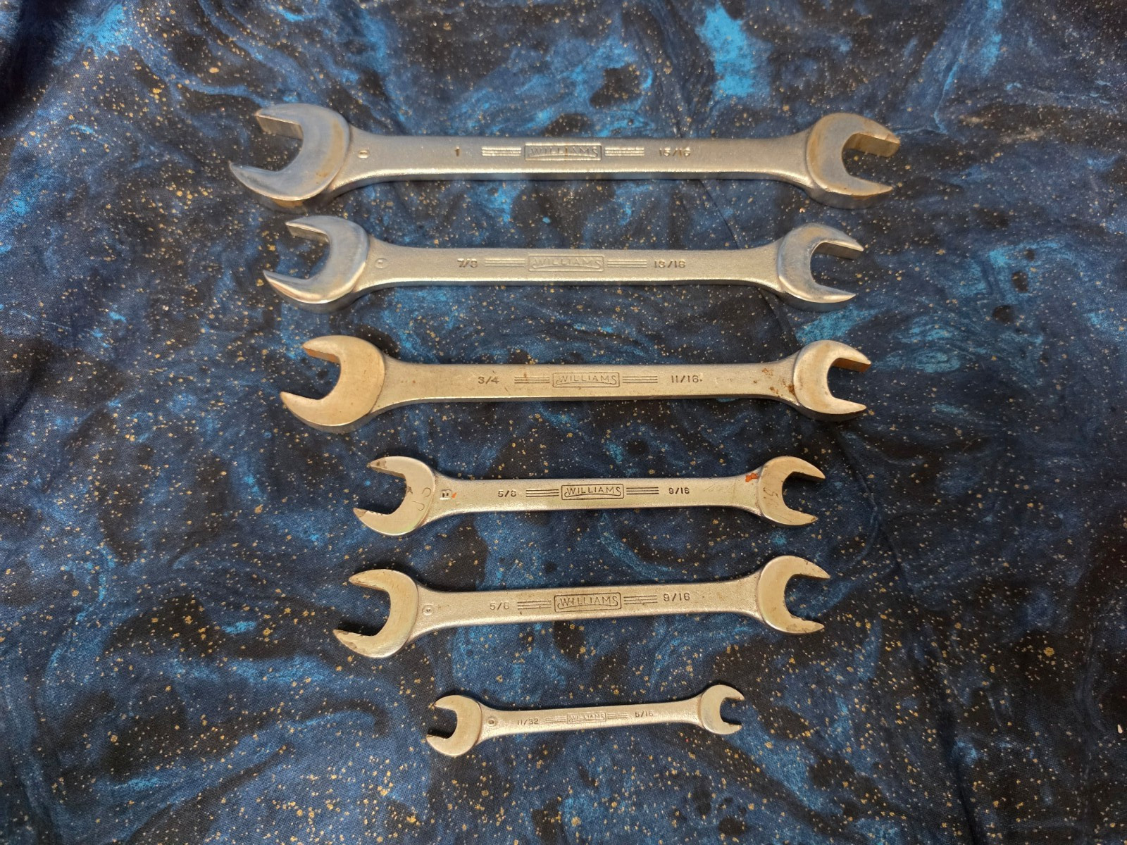 Vintage Williams Superwrench SAE Standard lot of 6 Vintage Williams Superwrench SAE Standard lot of 6
