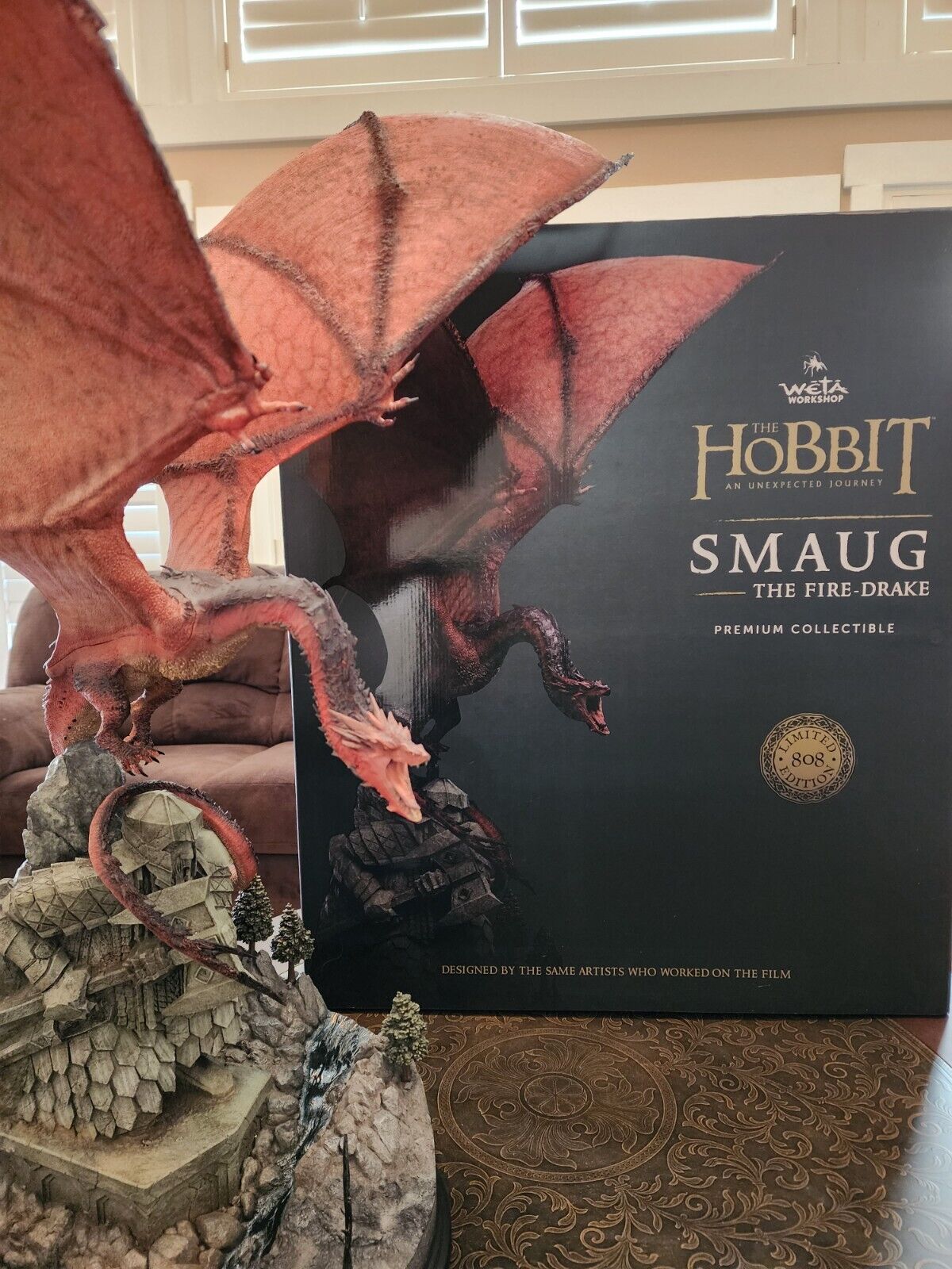Smaug The Fire Drake Weta Collectibles The Hobbit  Statue New 