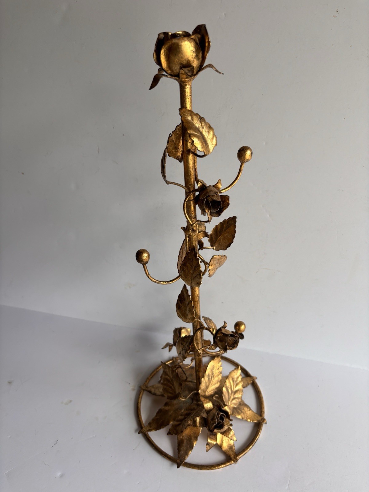 Vtg Hollywood Regency Italy Gold Gilt Display Towel Jewelry Stand Florentine Vtg Hollywood Regency Italy Gold Gilt Display Towel Jewelry Stand Florentine