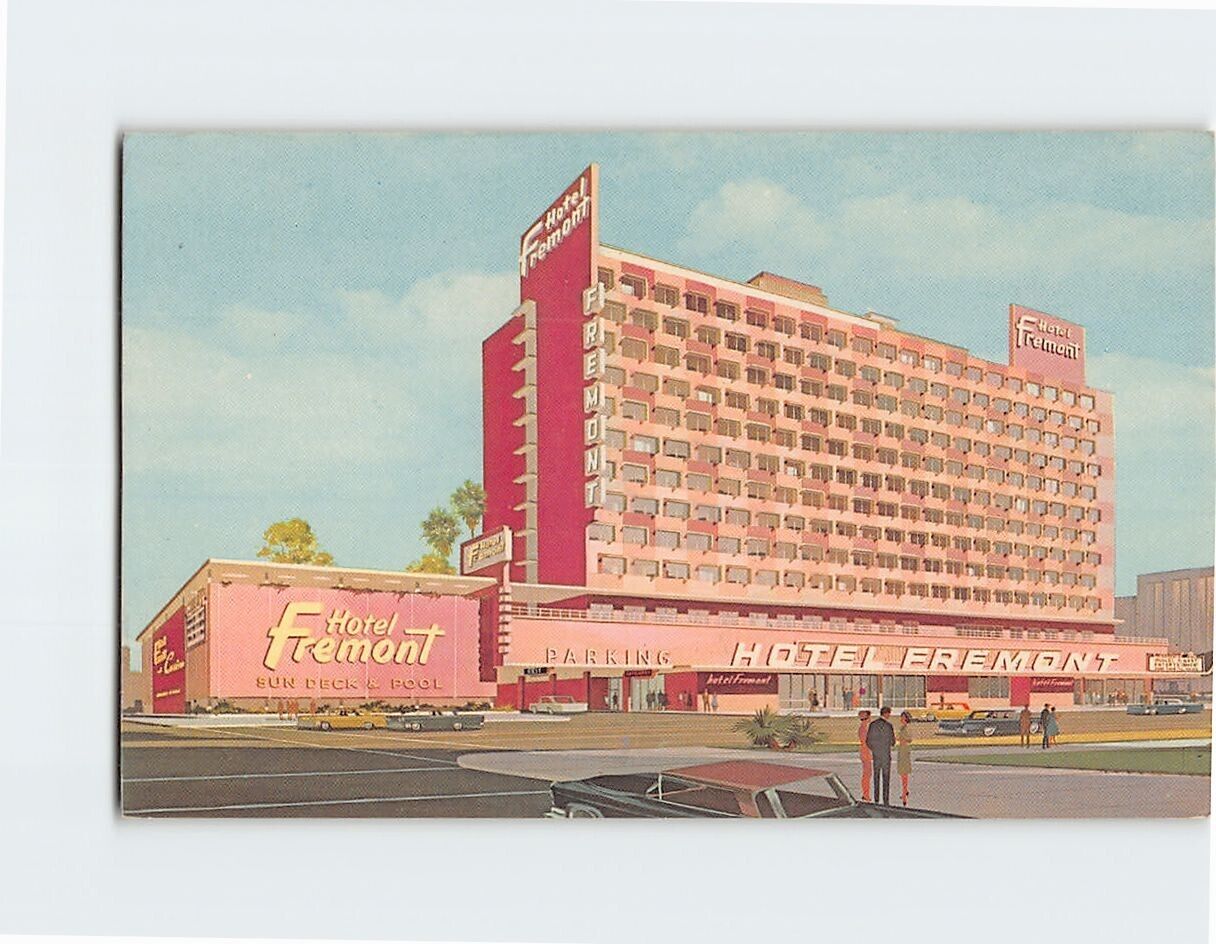 Postcard Fremont Hotel Las Vegas Nevada USA