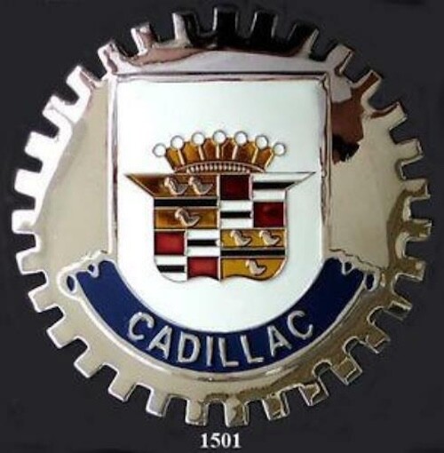 CAR GRILLE EMBLEM BADGES - VINTAGE CADILLAC CAR GRILLE EMBLEM BADGES - VINTAGE CADILLAC