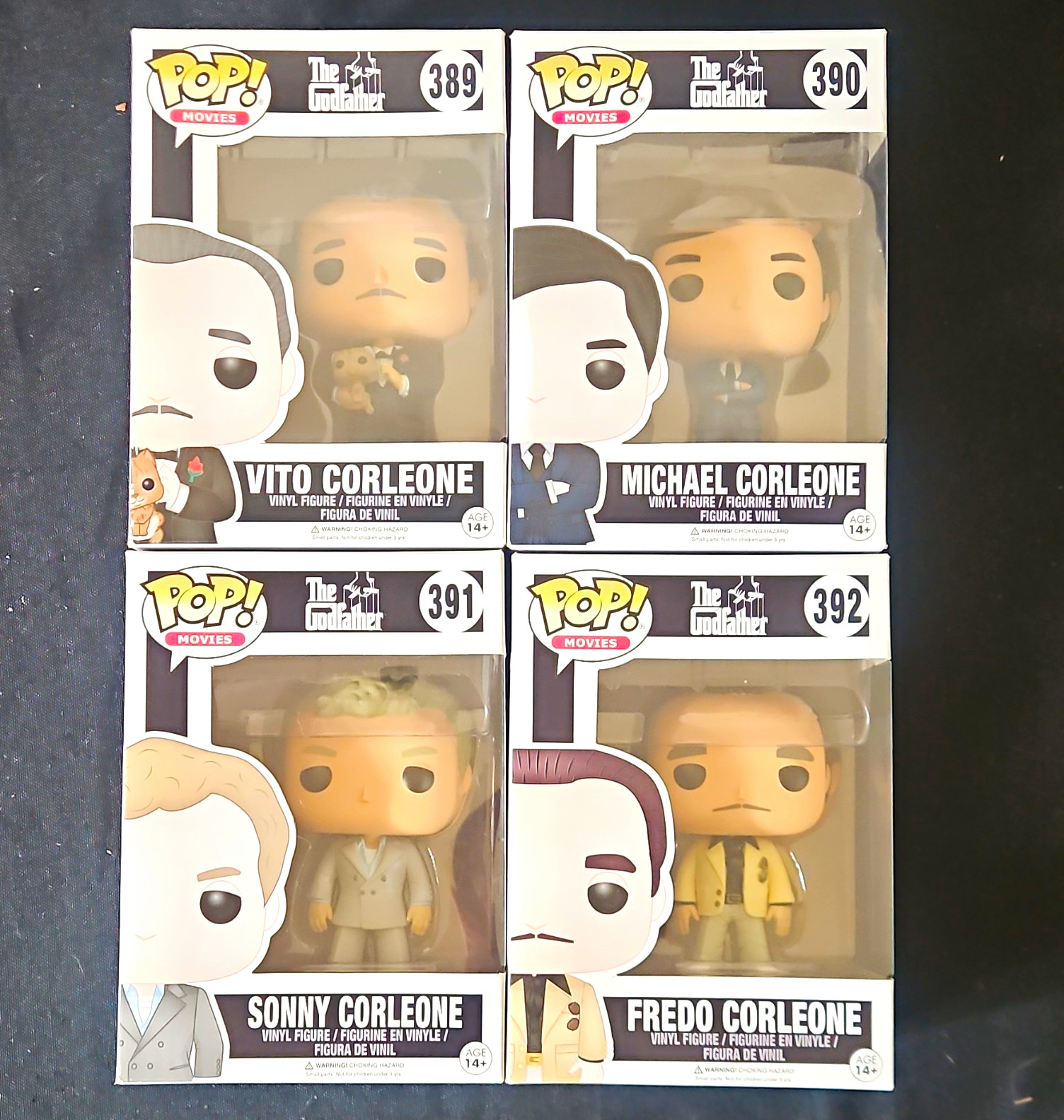 Funko Pop The Godfather Complete Set of 4 Vaulted Vito Michael Sonny Fredo READ Funko Pop The Godfather Complete Set of 4 Vaulted Vito Michael Sonny Fredo READ