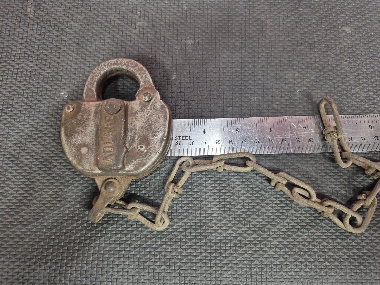 Vintage Antique Adlake R/R Lock "NO KEY" Vintage Antique Adlake R/R Lock "NO KEY"