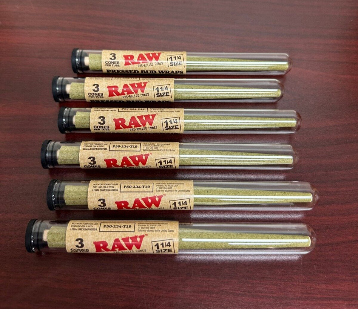 RAW Pressed 1 1/4 Wraps Rolling Paper 6 Packs 18 Total Wraps RAW Pressed 1 1/4 Wraps Rolling Paper 6 Packs 18 Total Wraps