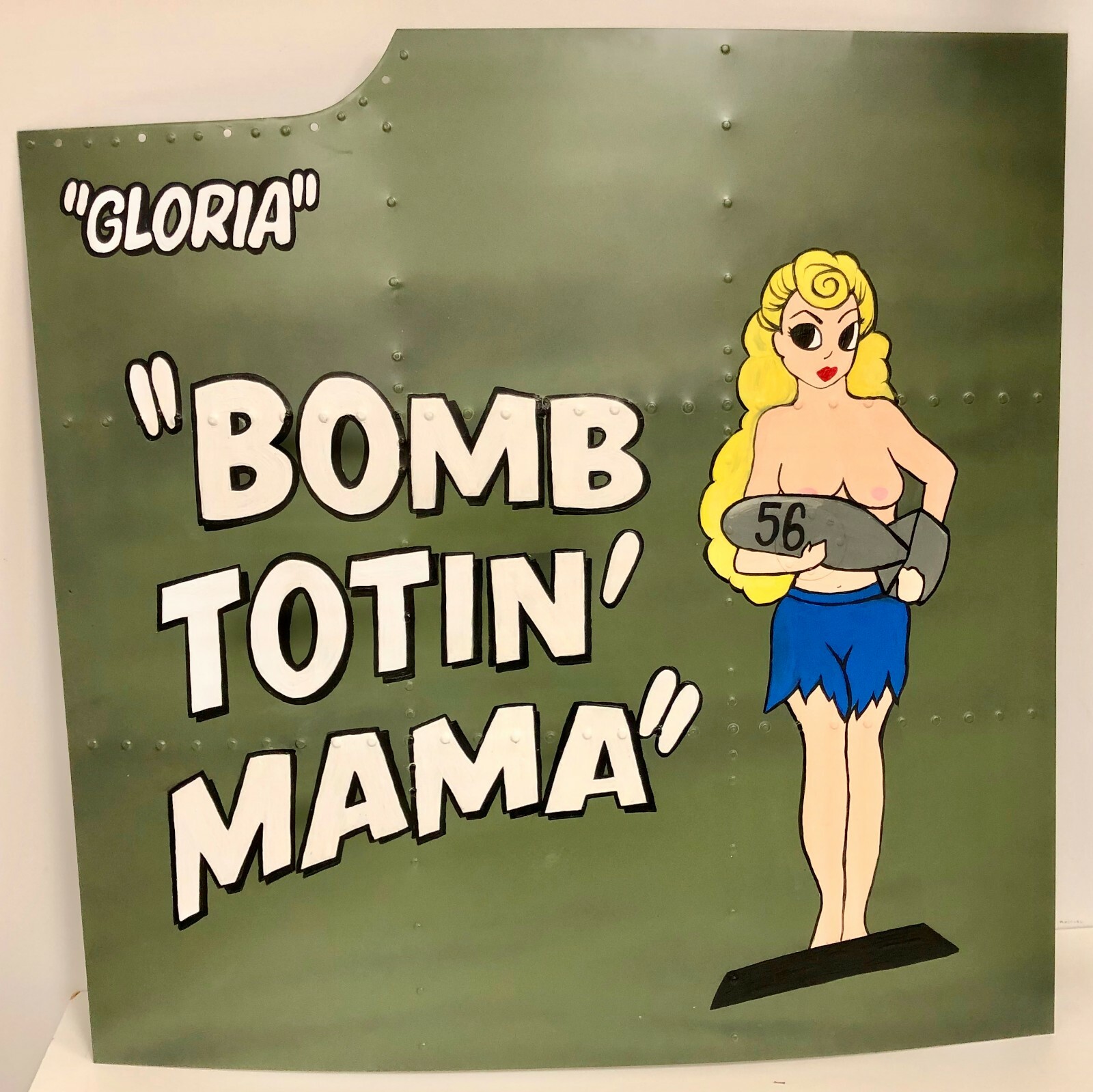 CUSTOM NOSE ART PANEL- Painted from your submitted artwork sample NAP-0118 CUSTOM NOSE ART PANEL- Painted from your submitted artwork sample NAP-0118