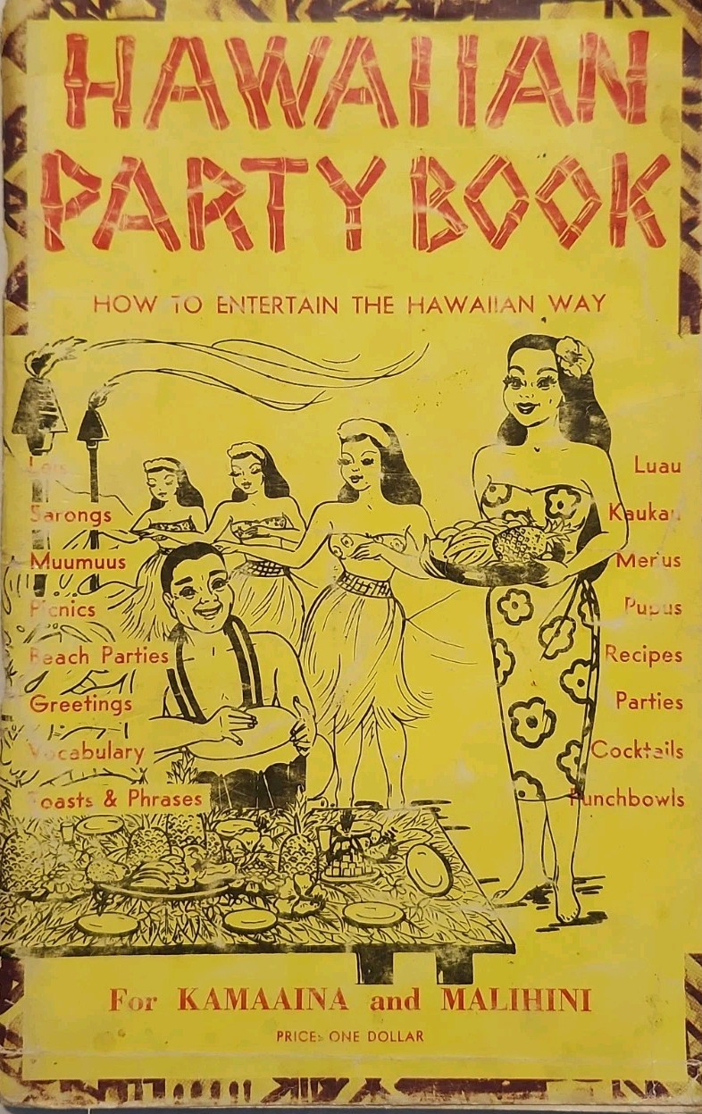 Vintage Hawaiian Party Book Scotty Guletz 1950s Mid-Century Tiki Luau Cookbook Vintage Hawaiian Party Book Scotty Guletz 1950s Mid-Century Tiki Luau Cookbook