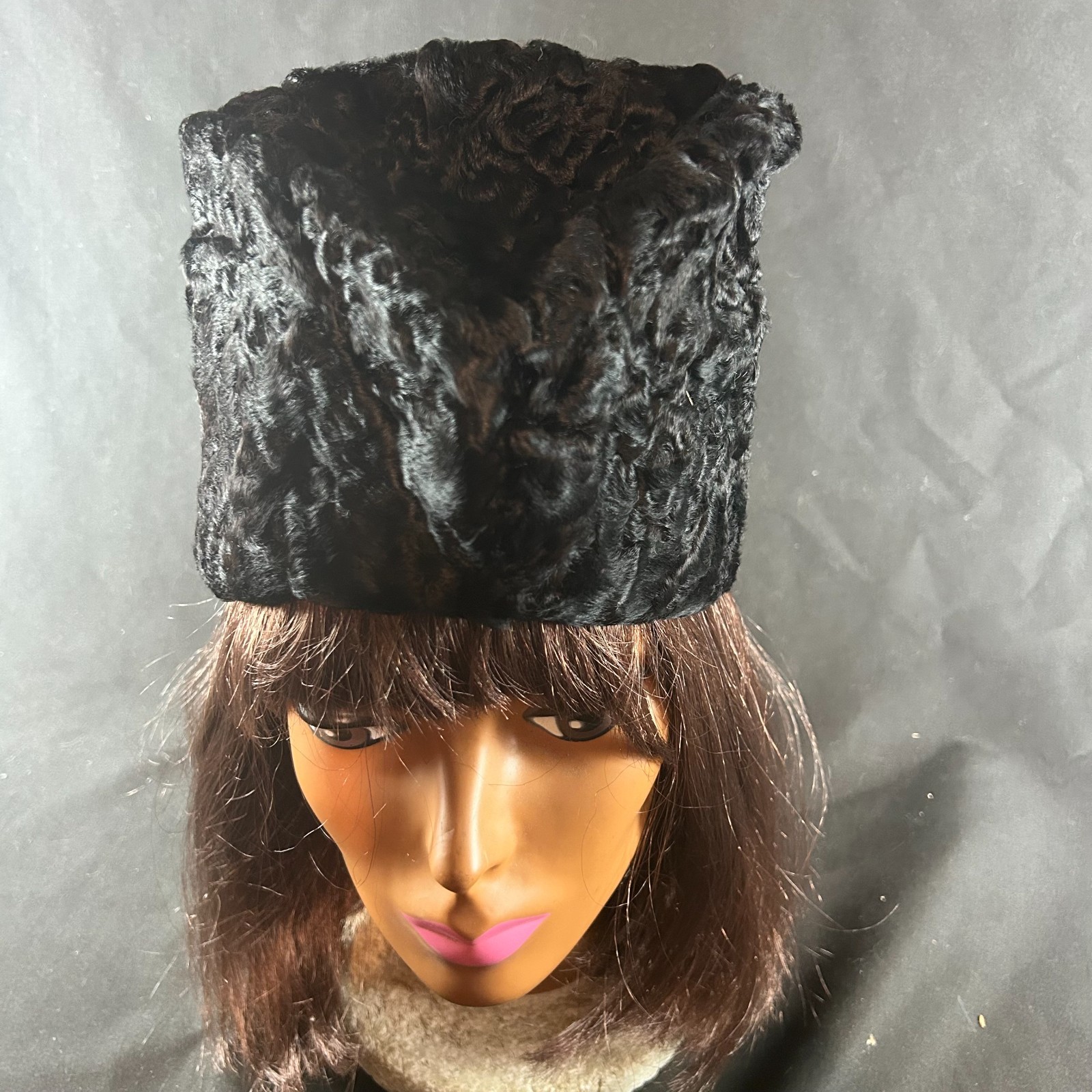 Vintage Soviet Era High Unique Women's Hat Vintage Soviet Era High Unique Women's Hat