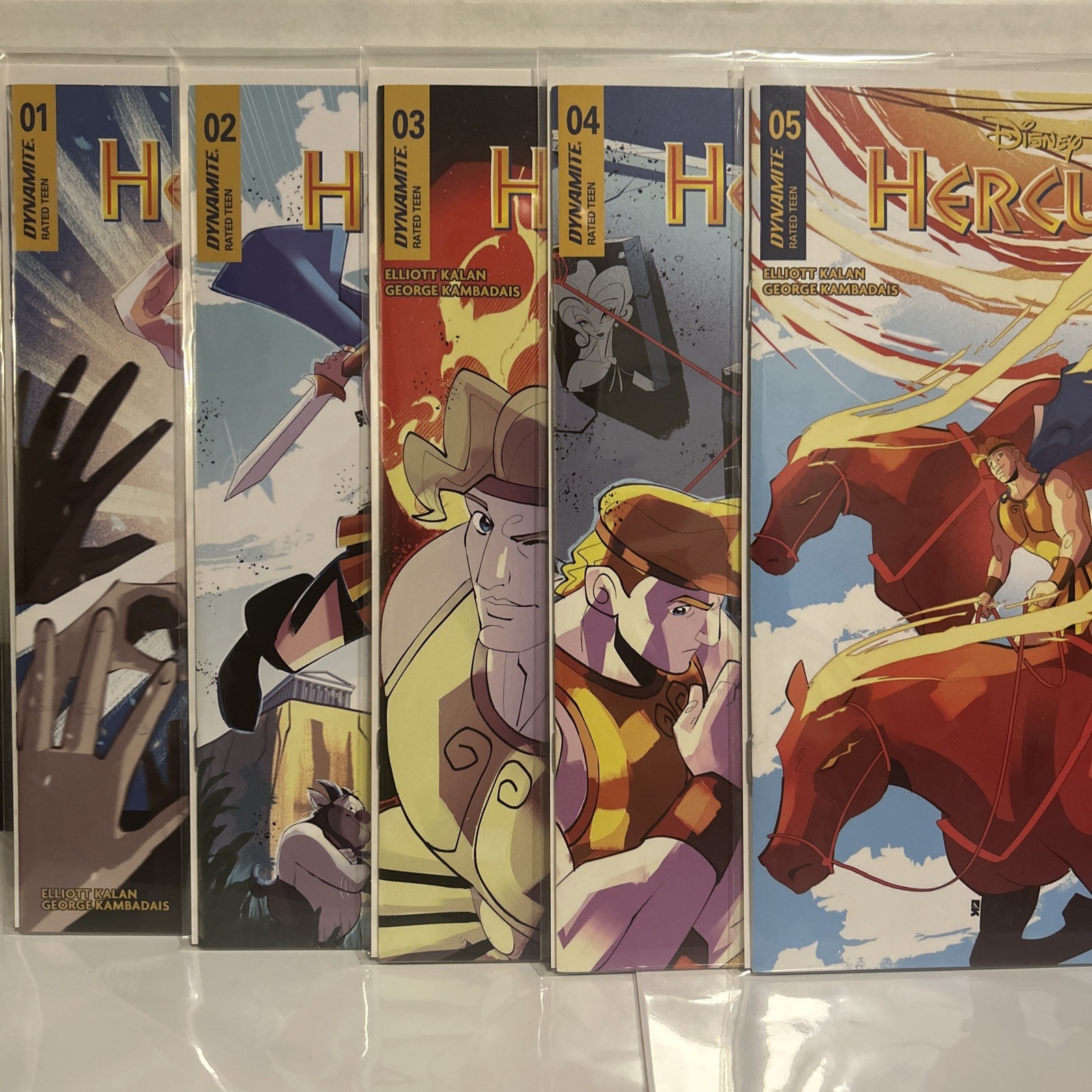 Disney: Hercules #1-5 (1 2 3 4 5)- Complete Series - Main Covers (Dynamite 2024) Disney: Hercules #1-5 (1 2 3 4 5)- Complete Series - Main Covers (Dynamite 2024)