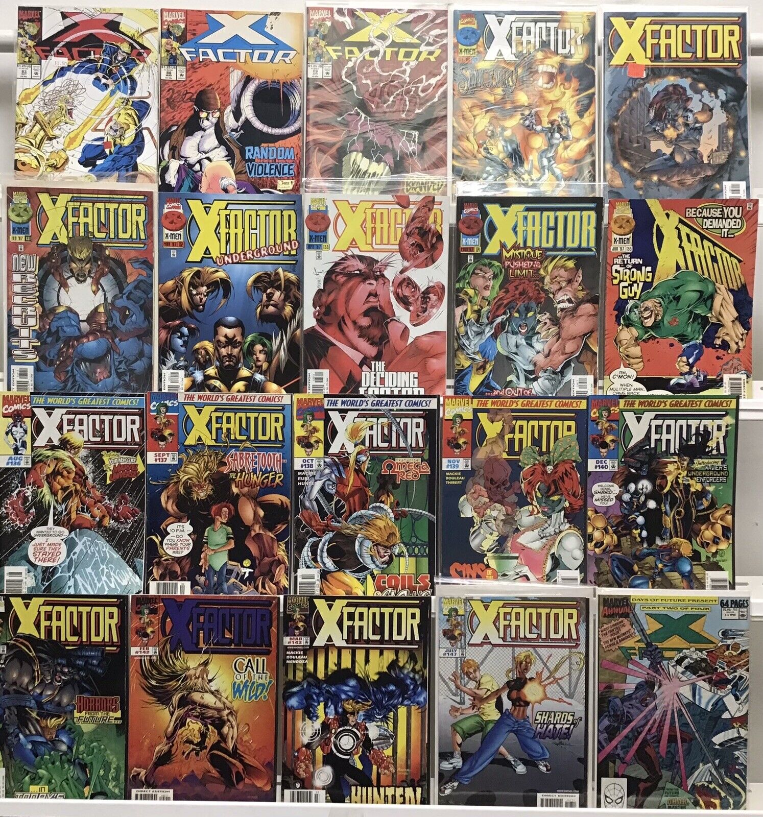 Marvel Comics X-Factor 1st Series Lot Of 20 Comics
