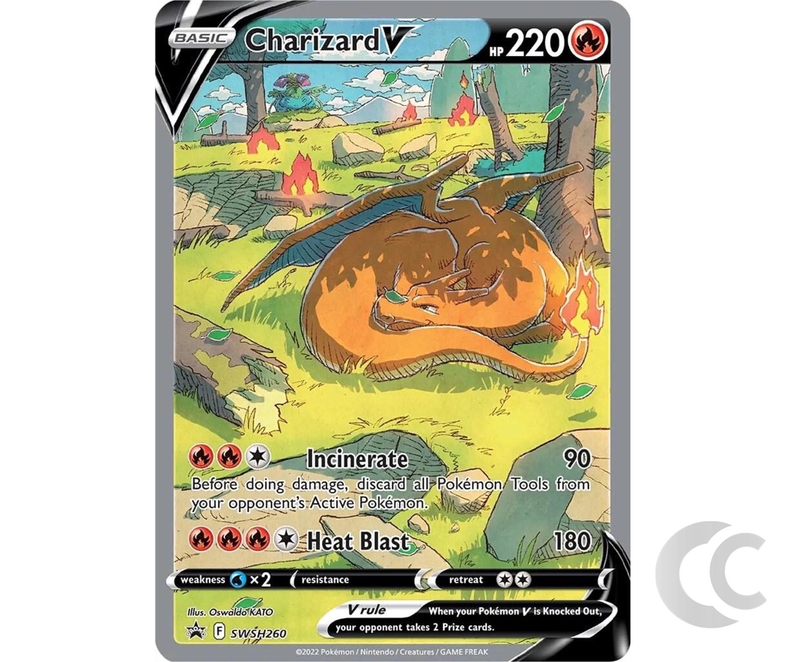 Charizard V 260 SWSH Black Star Promo SWSH Pokemon TCG English