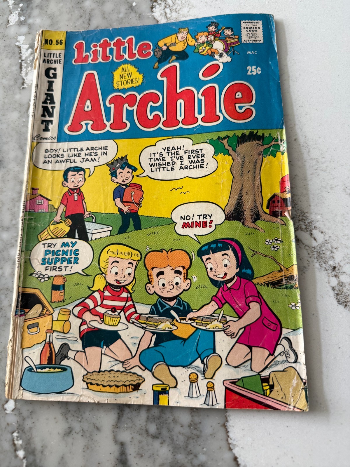 Little Archie Giant Comics #56 Vintage Archie Comics 25 Cent Bronze Age Comic