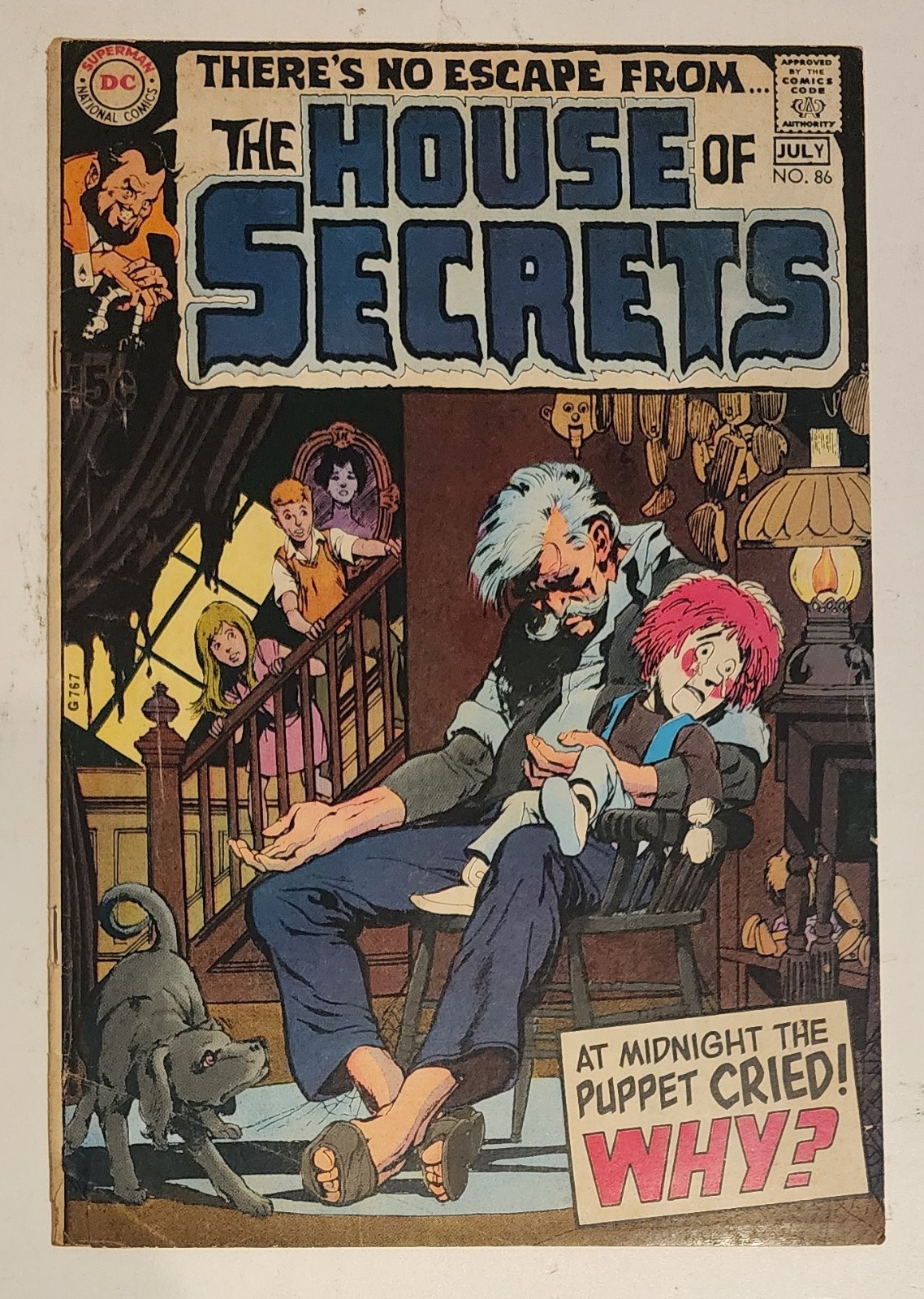 HOUSE OF SECRETS #86 CLASSIC NEAL ADAMS COVER 6.0/6.5 1970 HOUSE OF SECRETS #86 CLASSIC NEAL ADAMS COVER 6.0/6.5 1970