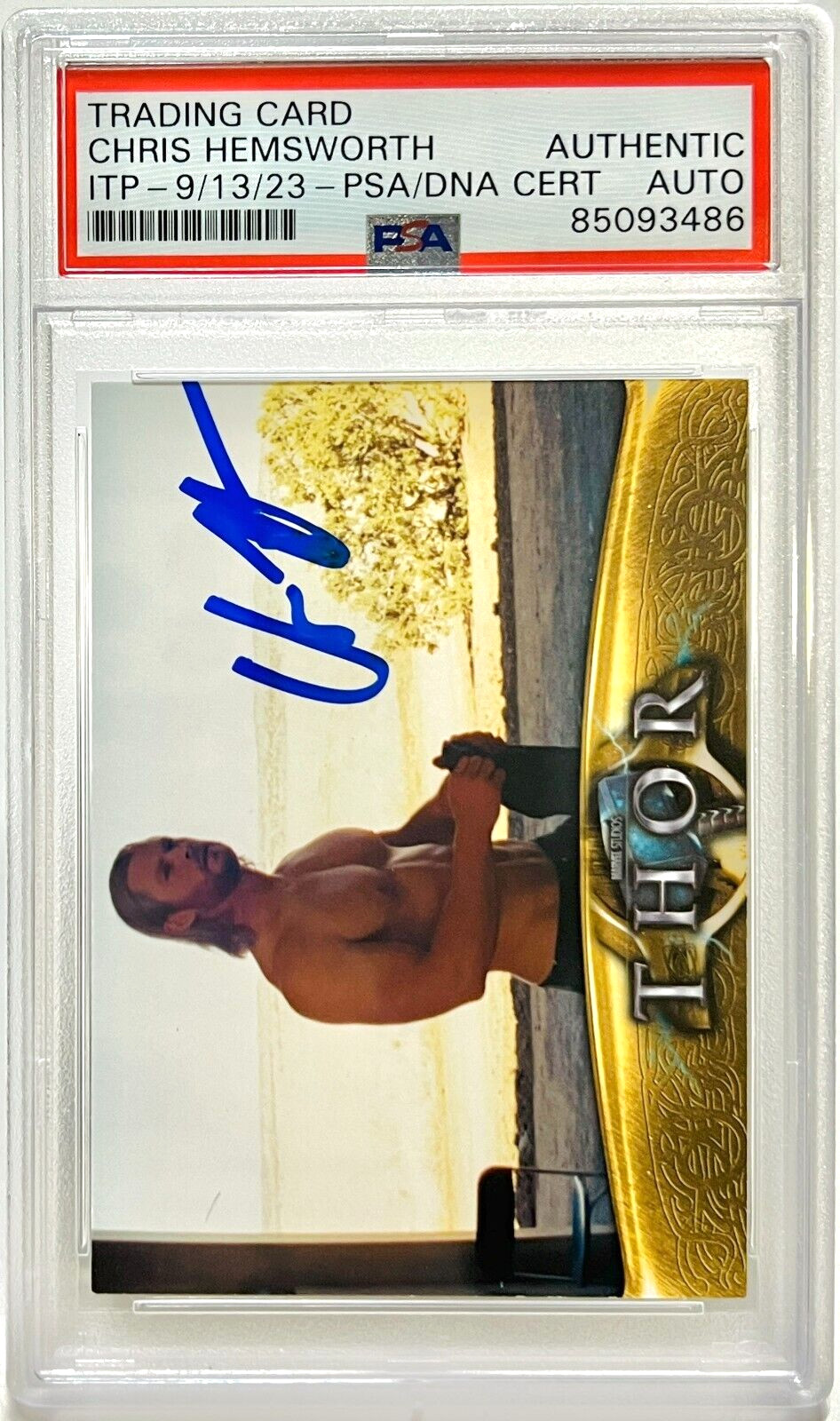 2011 Upper Deck Signed Chris Hemsworth Thor Marvel Studios #31 PSA/DNA Auto 2011 Upper Deck Signed Chris Hemsworth Thor Marvel Studios #31 PSA/DNA Auto