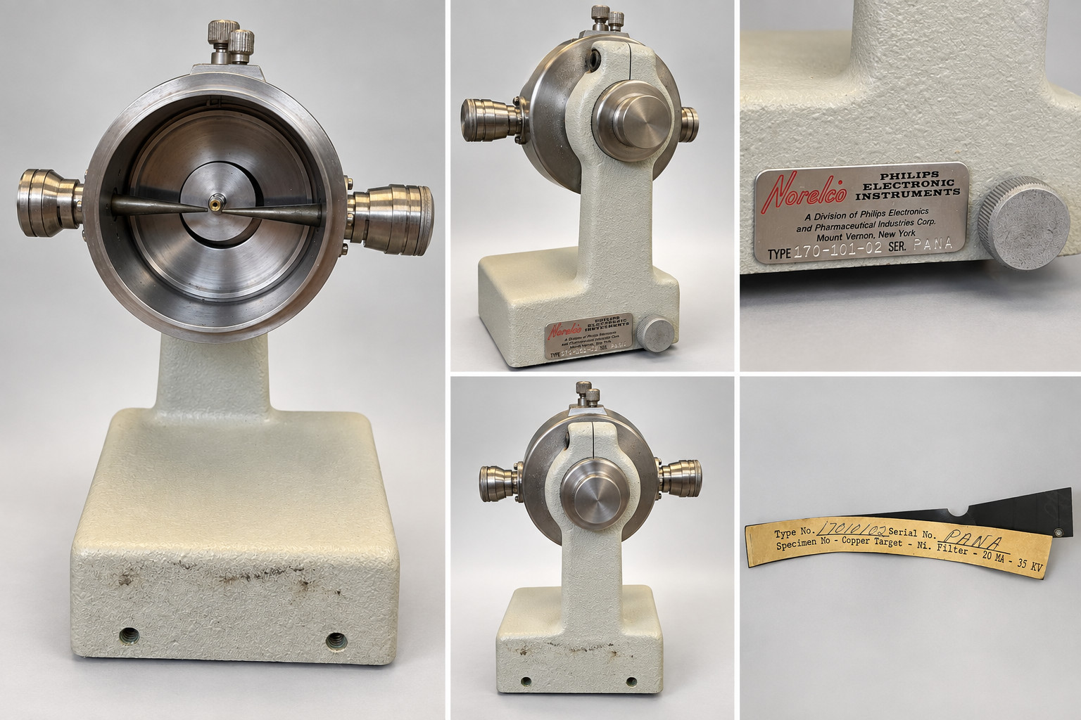 Vintage Philips Norelco 170-101-02 X-Ray Powder Diffraction Camera XRD