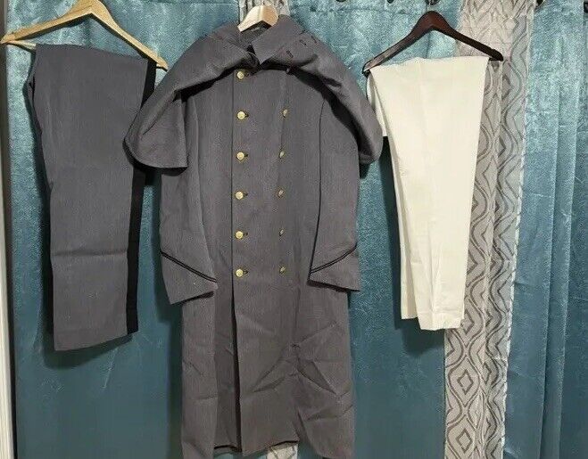 West Point Usma Dress Grey Overcoat Vintage Army