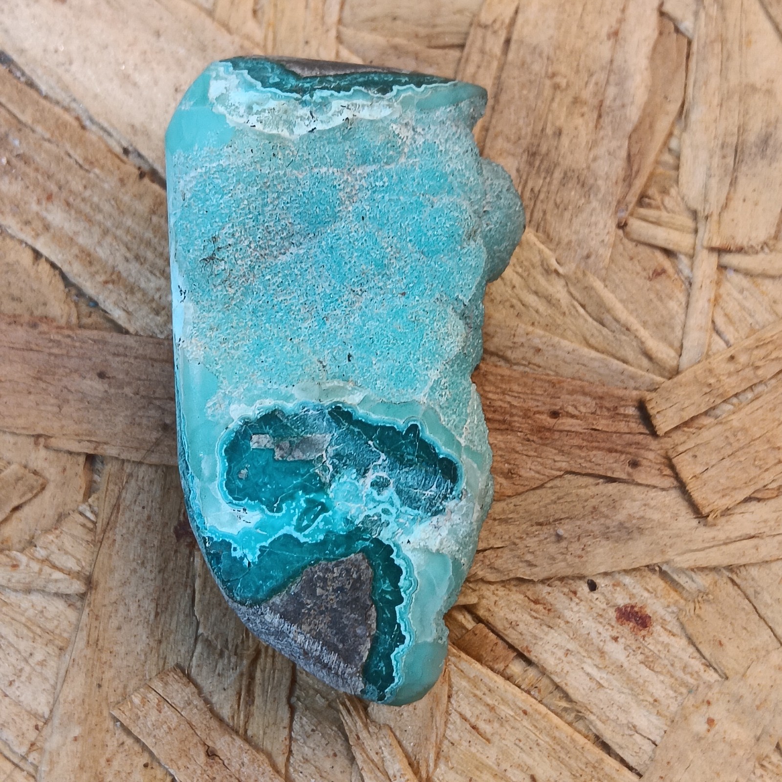 Inspiration Mine 21.5 g Druzy Silicated Chrysocolla Inspiration Mine 21.5 g Druzy Silicated Chrysocolla