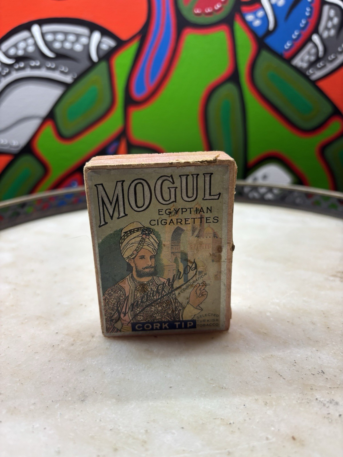 EMPTY VINTAGE MOGUL EGYPTIAN CIGARETTES BOX EMPTY VINTAGE MOGUL EGYPTIAN CIGARETTES BOX