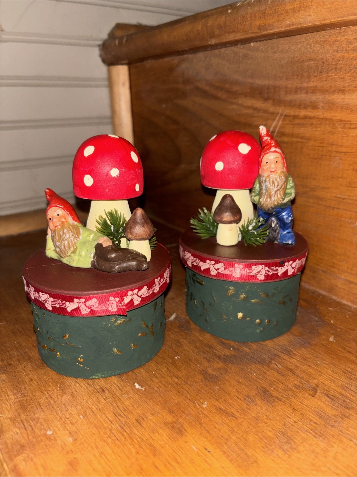 Old Stock Gnome Elf Christmas Candy Box Germany Old Stock Gnome Elf Christmas Candy Box Germany