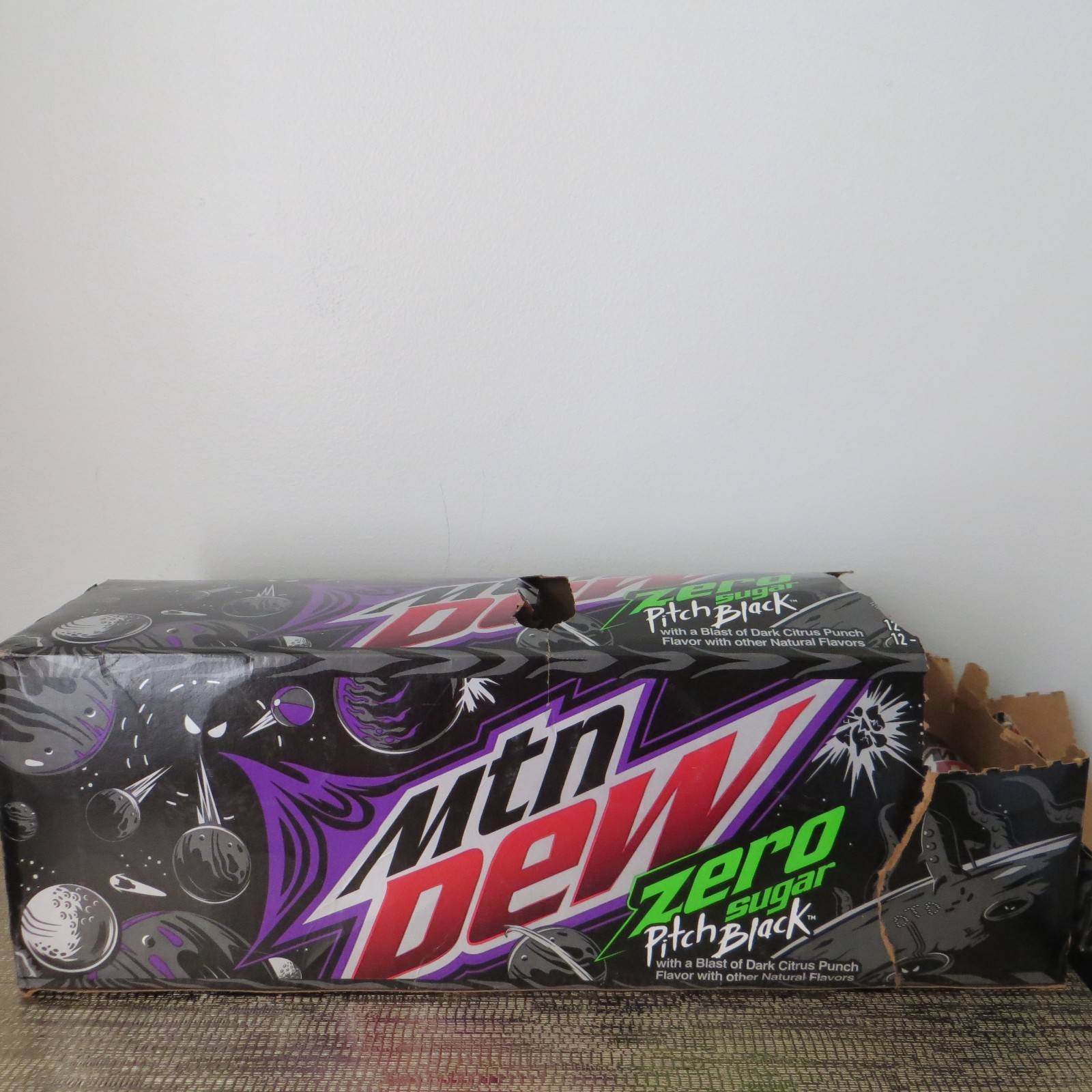 Mountain Mtn Dew Pitch Black Zero Sugar 7 Pk Cans ~ Best By 04/03/2023 Mountain Mtn Dew Pitch Black Zero Sugar 7 Pk Cans ~ Best By 04/03/2023