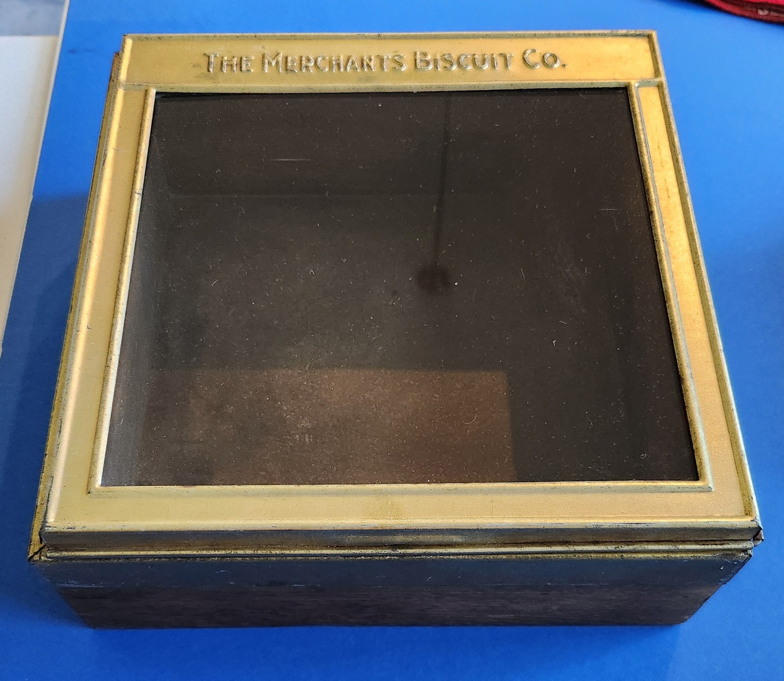 1920s Merchants Biscuit Co TINDECO Glass Counter Display Box Pat’d 1924 1920s Merchants Biscuit Co TINDECO Glass Counter Display Box Pat’d 1924
