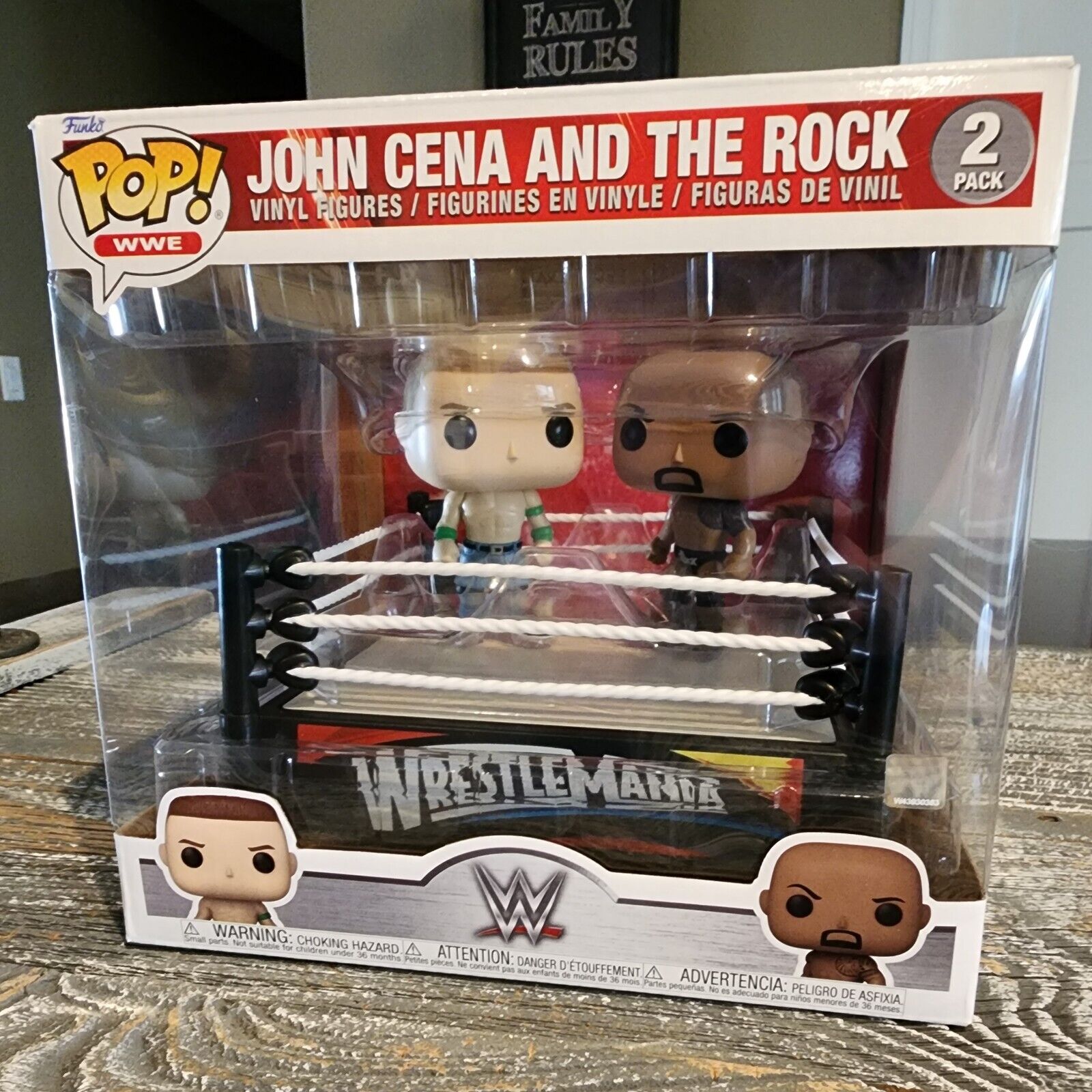 FUNKO POP WWE John Cena and The Rock - 2 Pack NEW