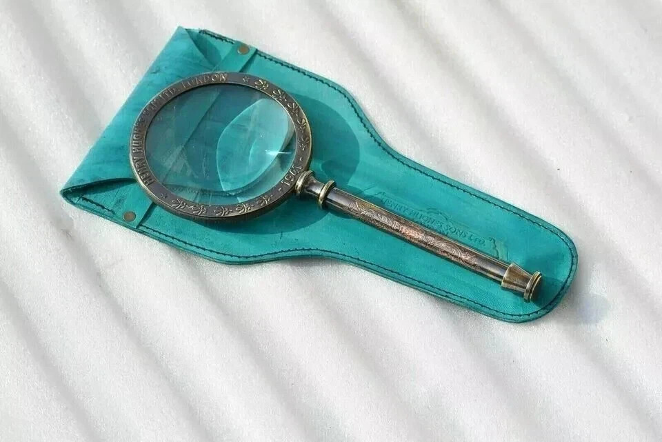 Antique Style Vintage Brass Magnifier – Henry Hughes Collector’s Edition Antique Style Vintage Brass Magnifier – Henry Hughes Collector’s Edition