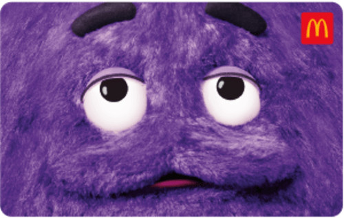 McDonalds 2024 NO VALUE $0 Collectible Arch Gift Card Grimace