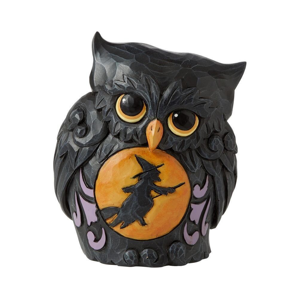 Jim Shore Mini Halloween Owl with Scene 6010675 NEW for 2022 Halloween Jim Shore Mini Halloween Owl with Scene 6010675 NEW for 2022 Halloween